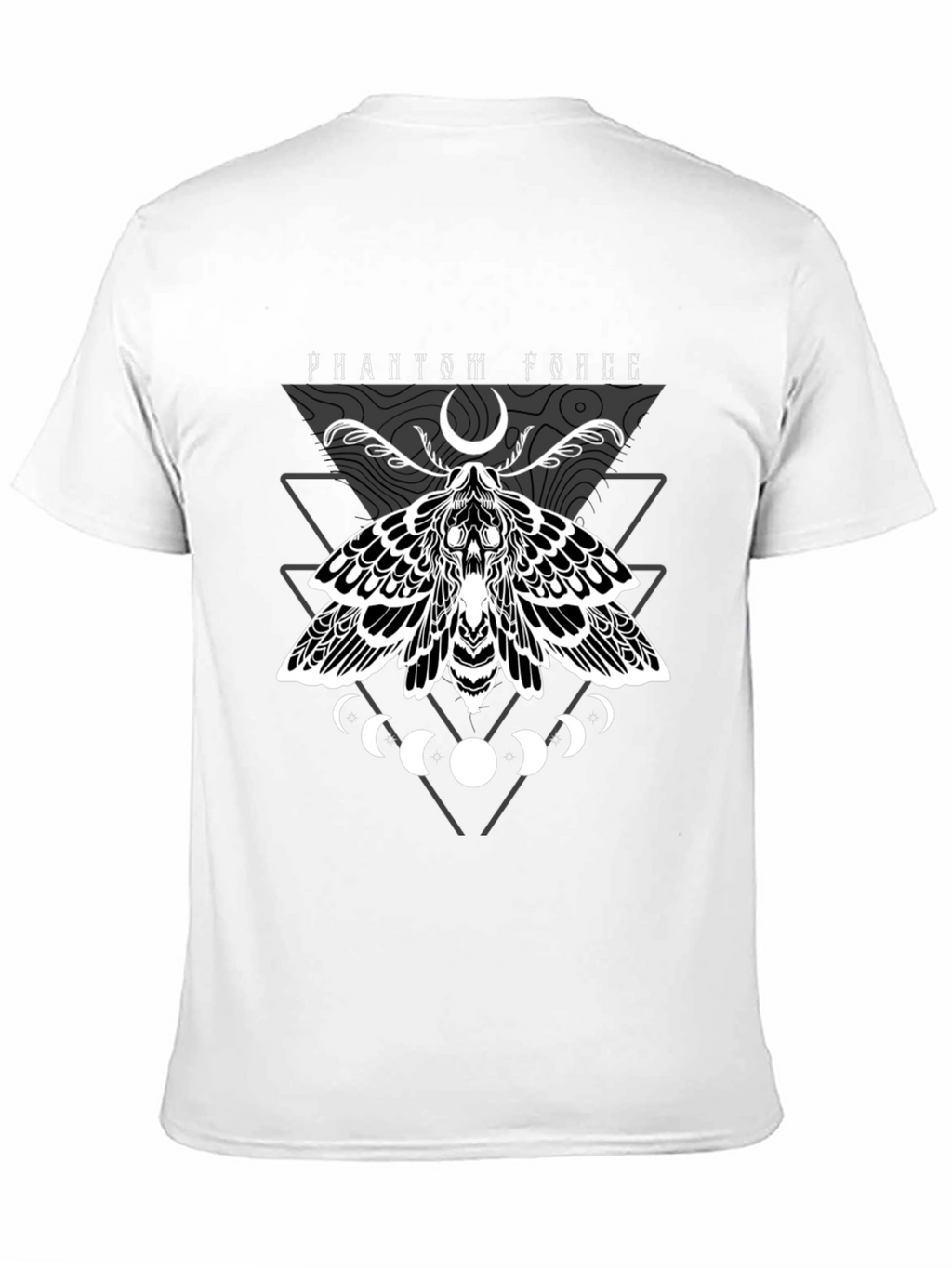 Phantom Force Moth Graphic Black T-Shirt