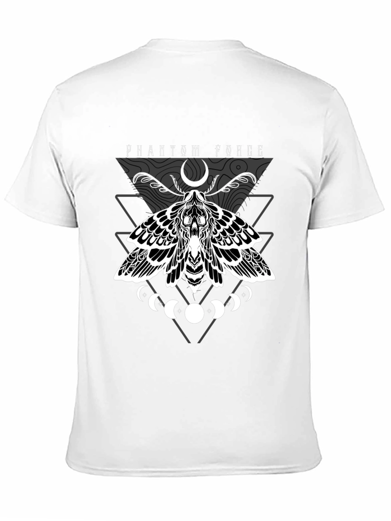 Phantom Force Moth Graphic Black T-Shirt