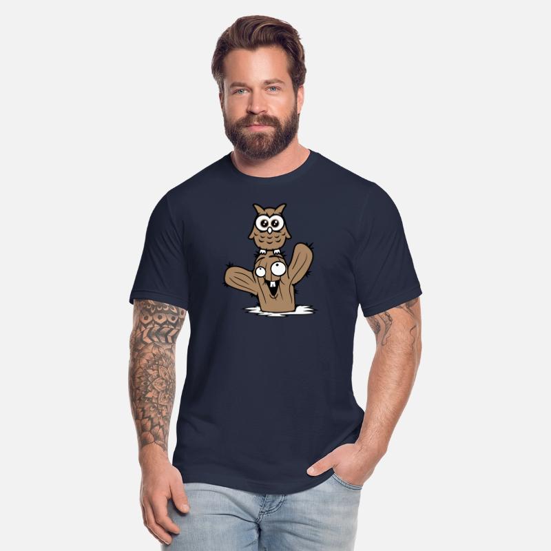 Owl cactus desert 2 friends happy team cartoon fun
