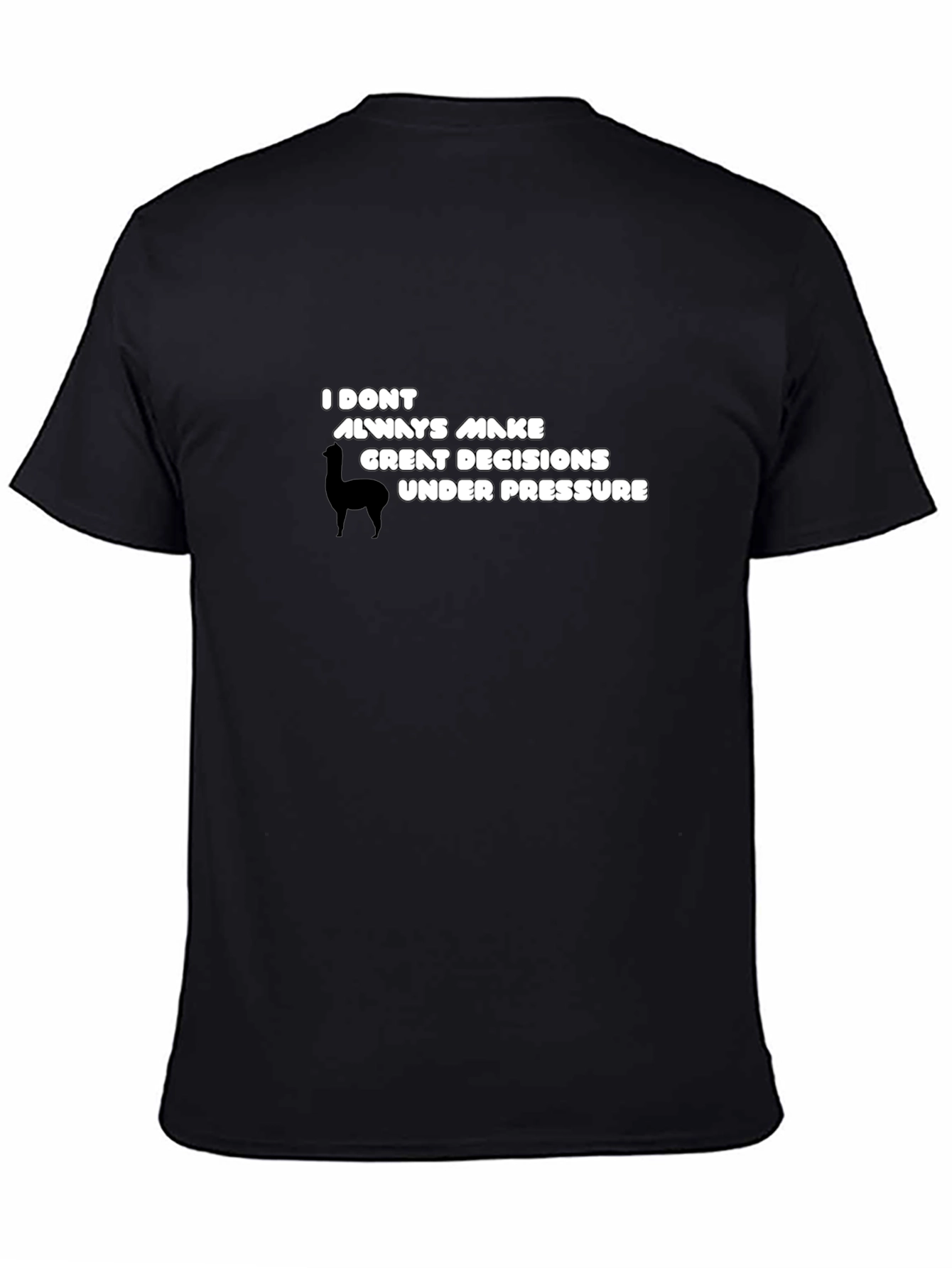 Funny Llama Decision T-Shirt - Quirky & Comfy!