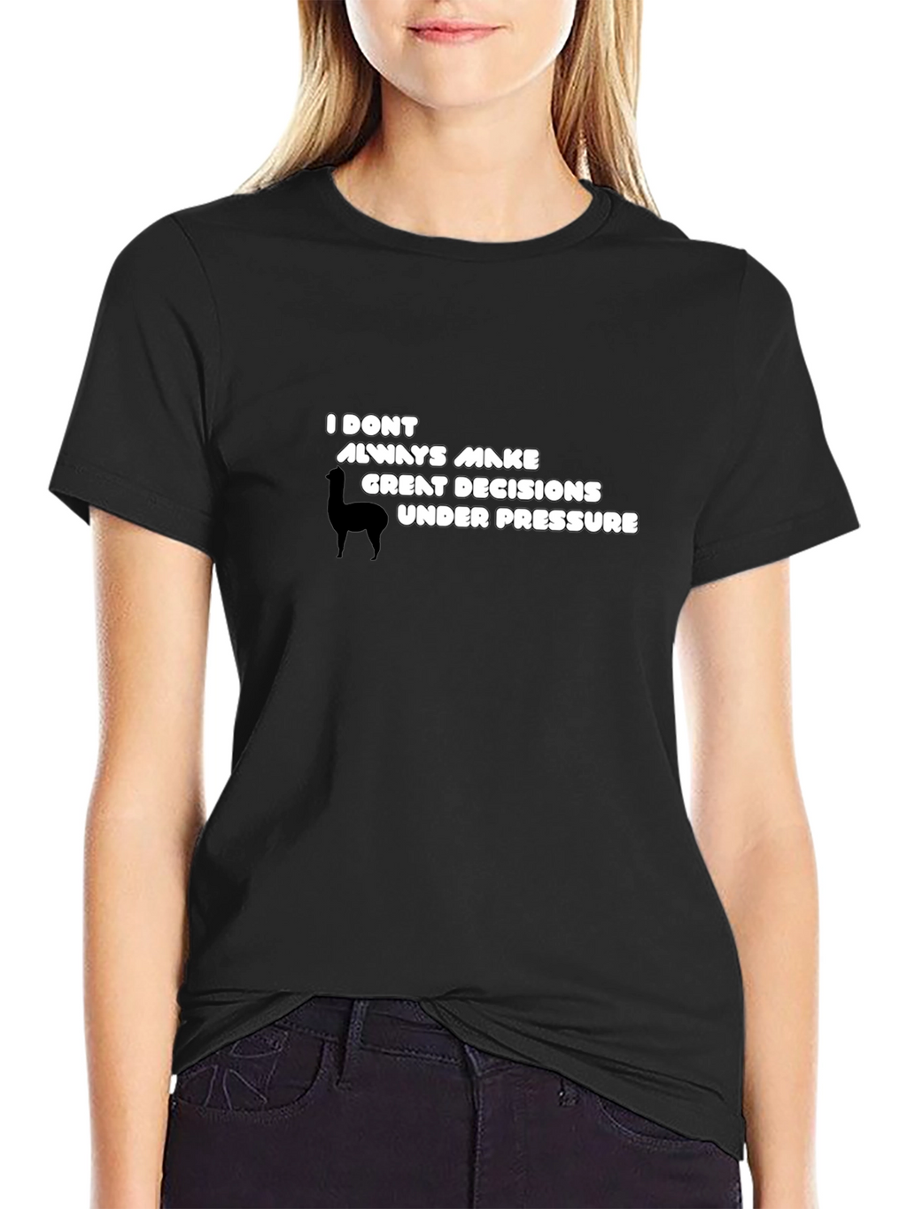 Funny Llama Decision T-Shirt - Quirky & Comfy!