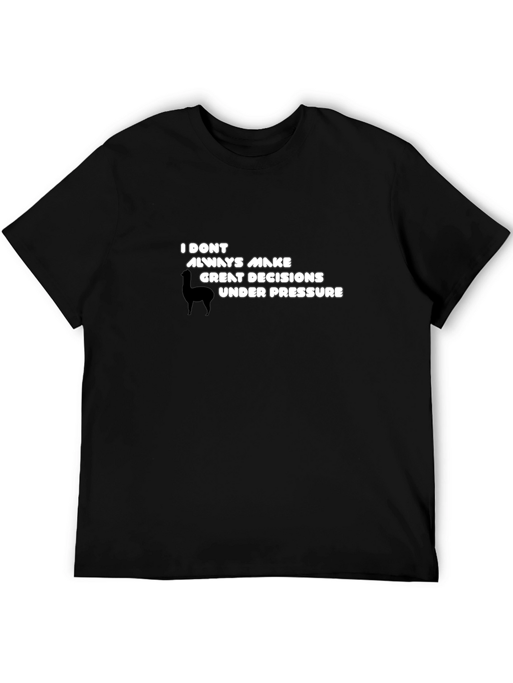Funny Llama Decision T-Shirt - Quirky & Comfy!