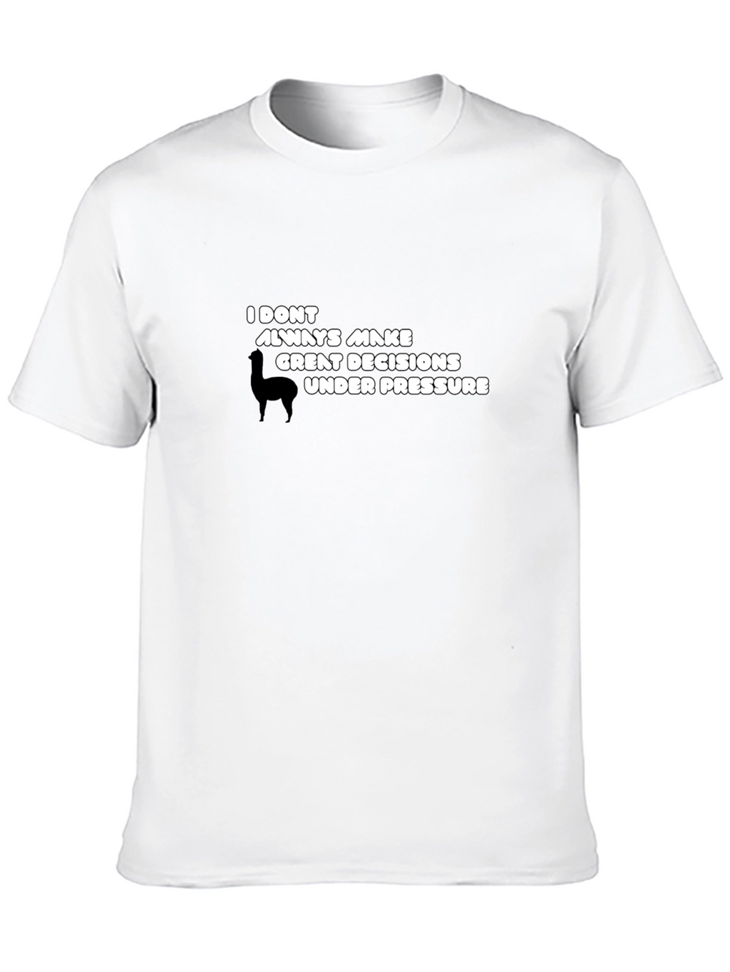 Funny Llama Decision T-Shirt - Quirky & Comfy!