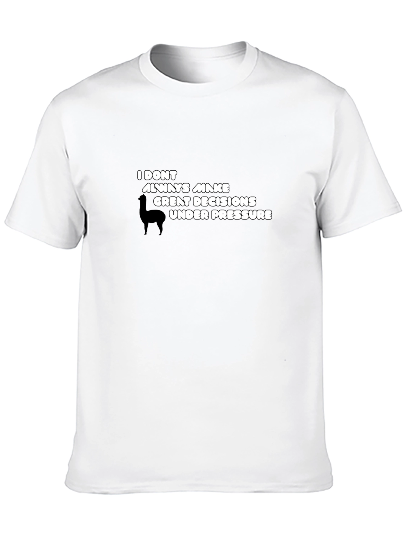 Funny Llama Decision T-Shirt - Quirky & Comfy!