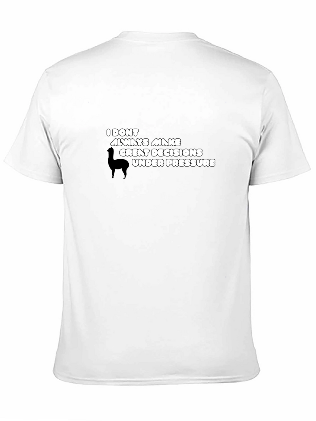 Funny Llama Decision T-Shirt - Quirky & Comfy!