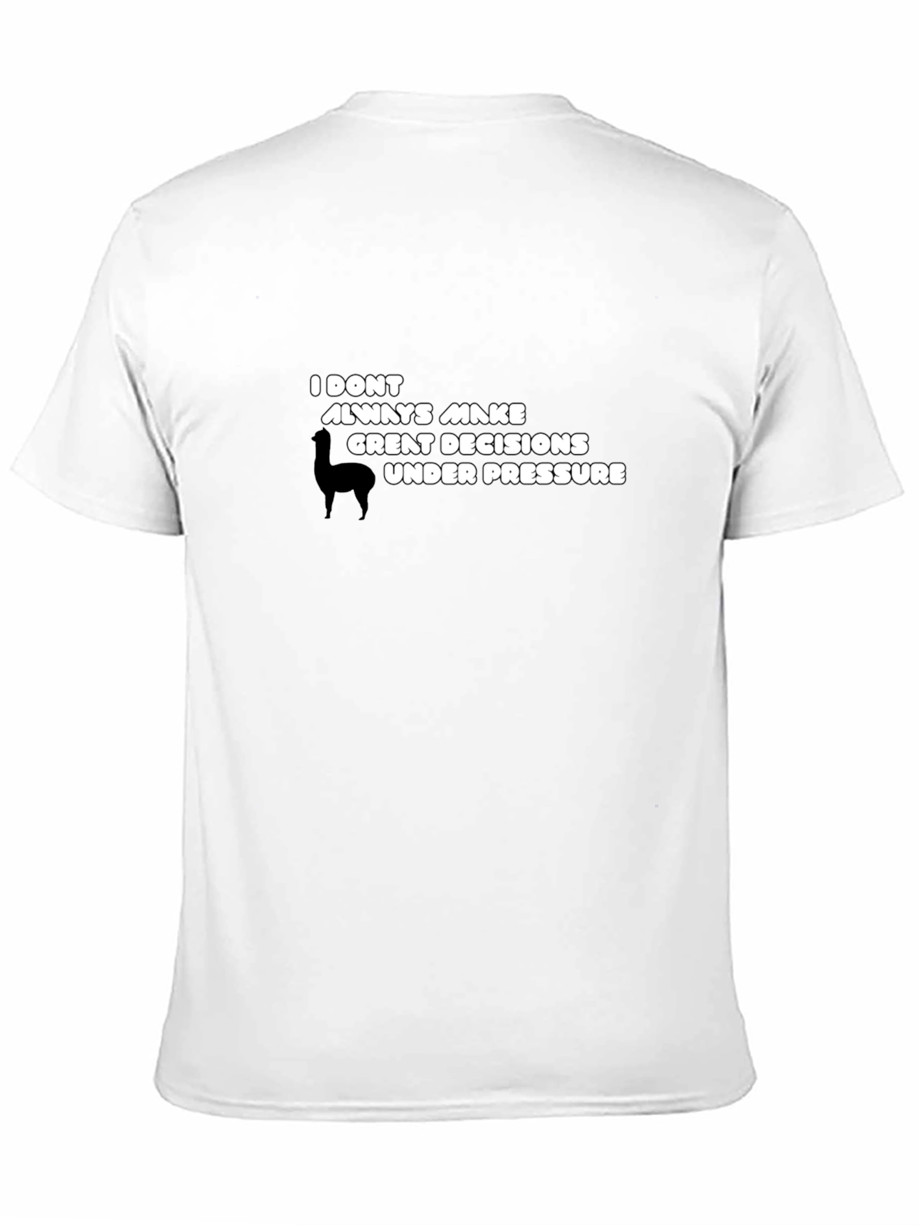 Funny Llama Decision T-Shirt - Quirky & Comfy!