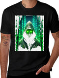 Hacker Matrix Graphic Tee - Black
