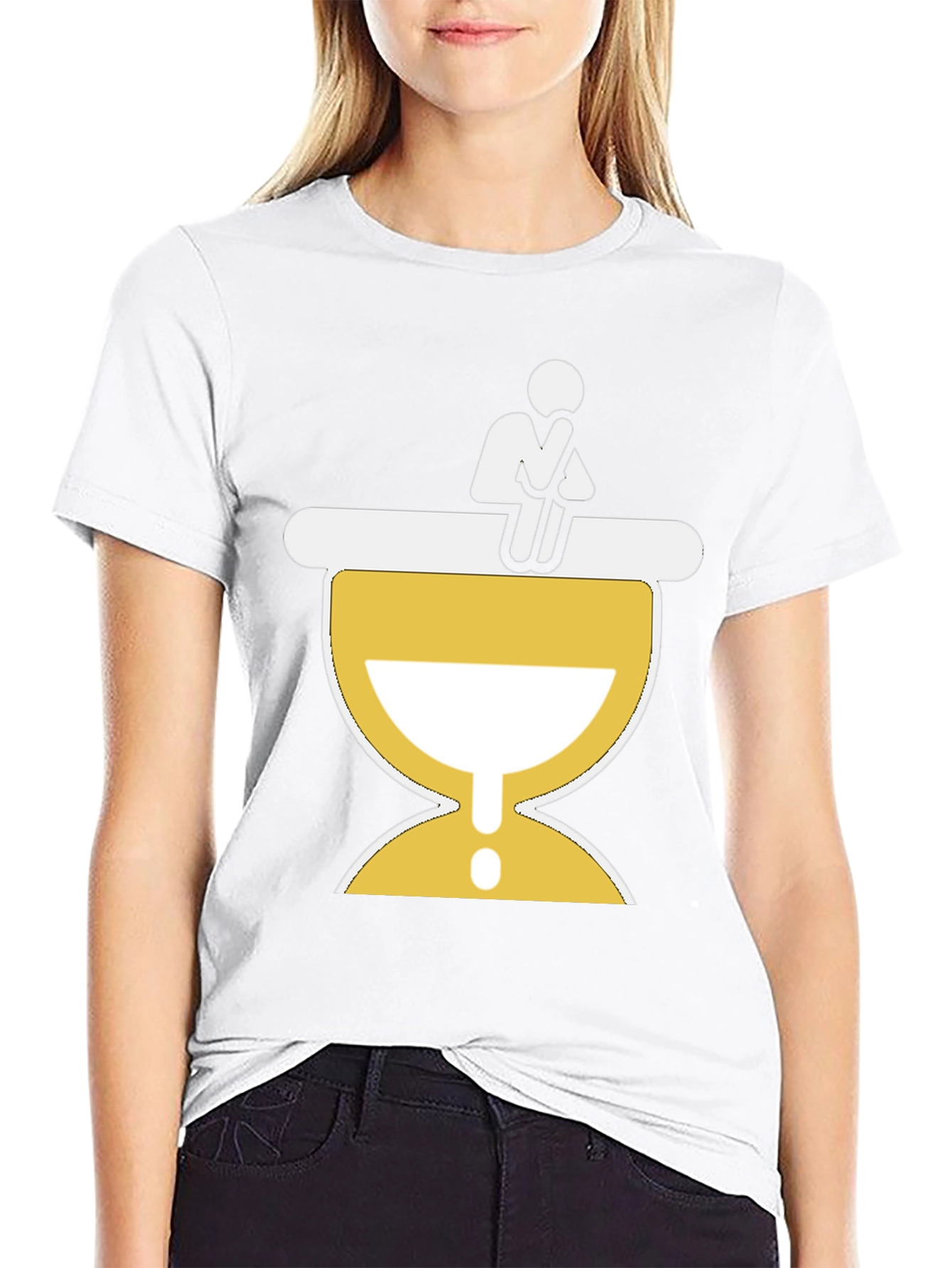 Contemplation Time T-Shirt - Hourglass Design
