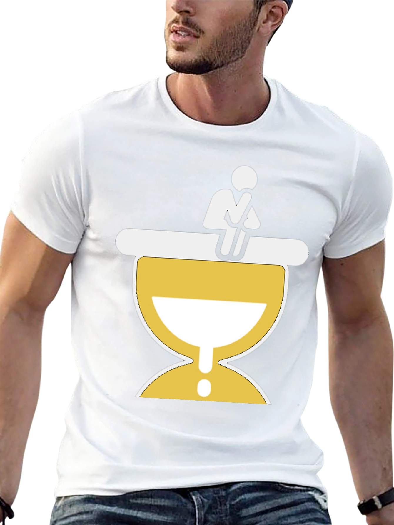 Contemplation Time T-Shirt - Hourglass Design