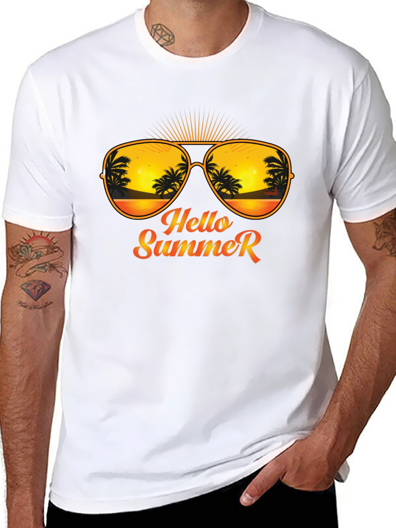 Hello Summer Graphic T-Shirt