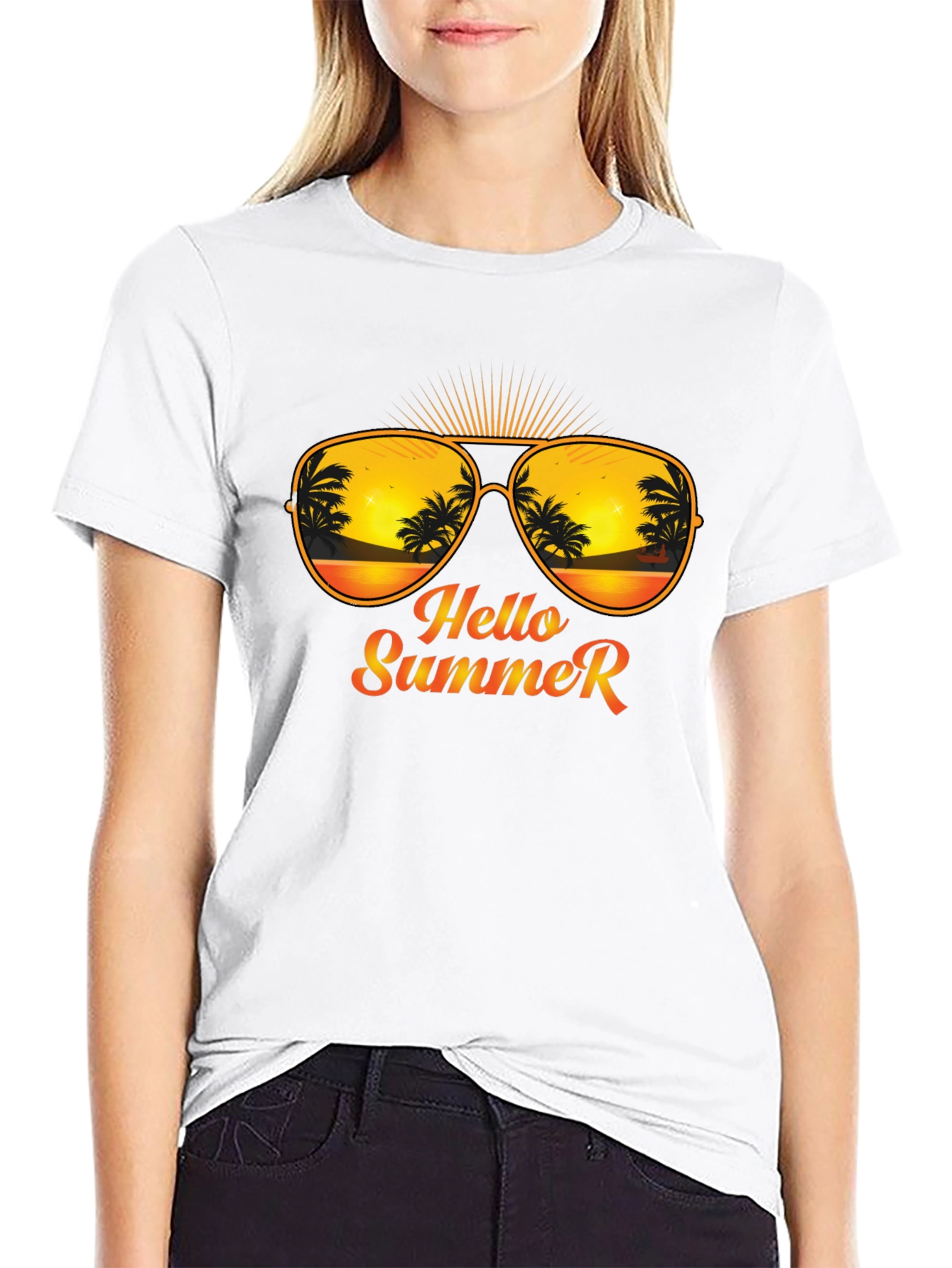 Hello Summer Graphic T-Shirt