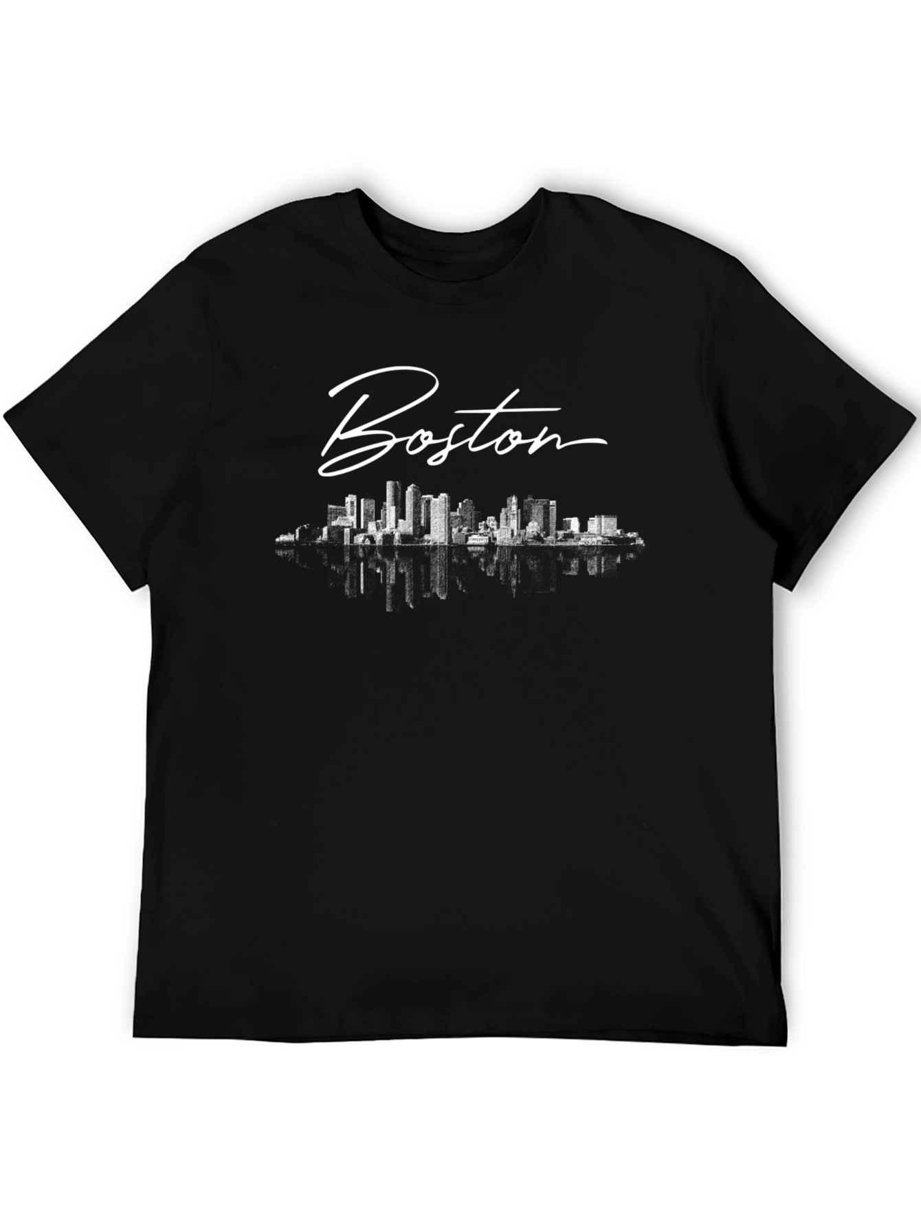 Boston Skyline T-Shirt - Cityscape Graphic Tee