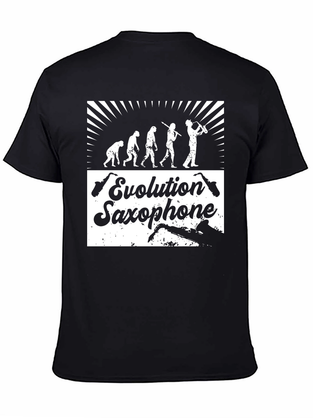 Evolution Saxophone T-Shirt - Funny Music Tee