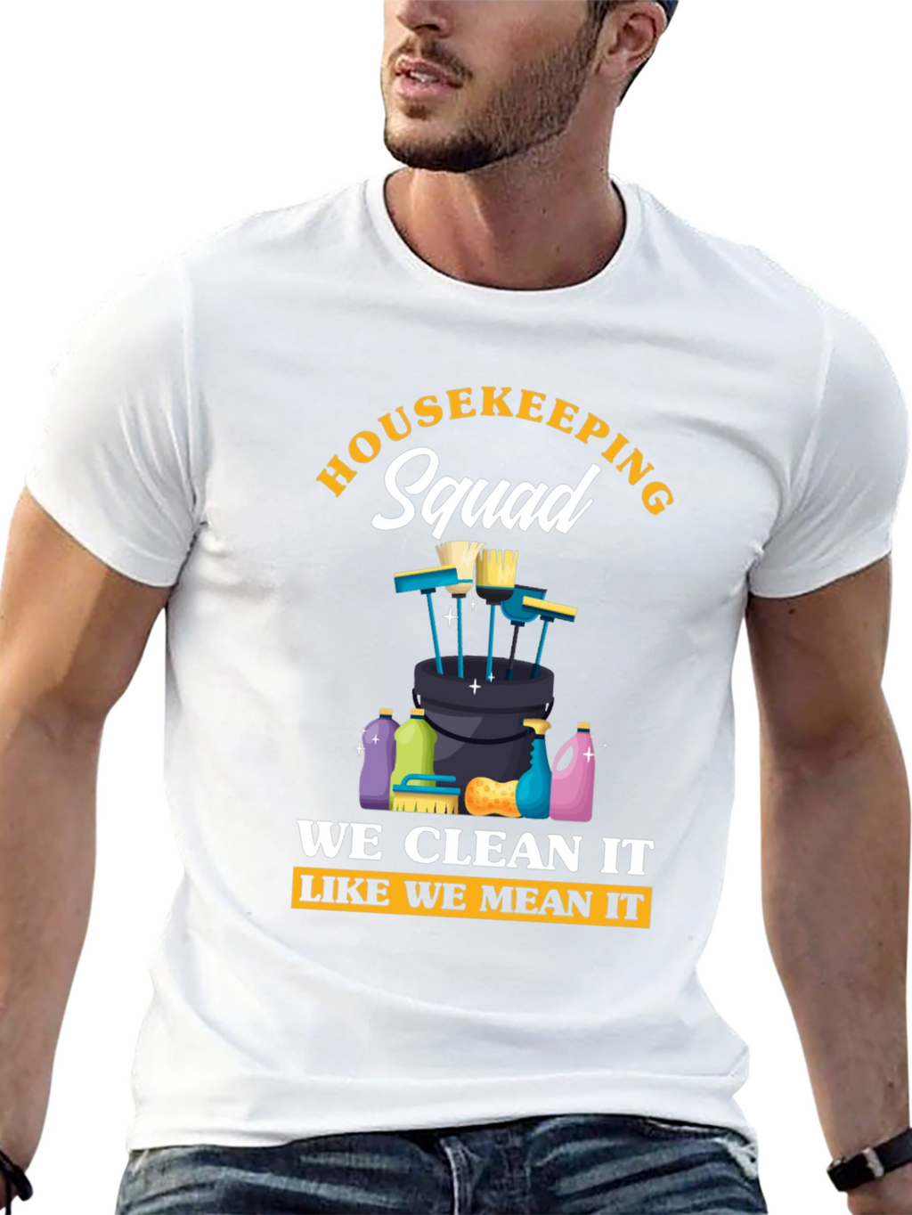 Housekeeping Squad Graphic T-Shirt