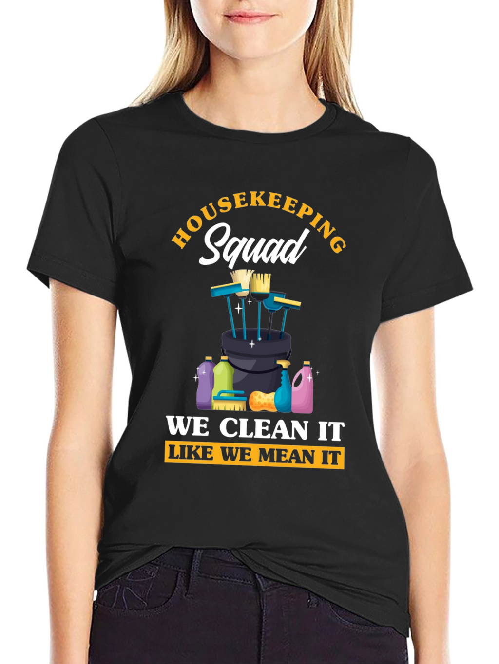 Housekeeping Squad Graphic T-Shirt