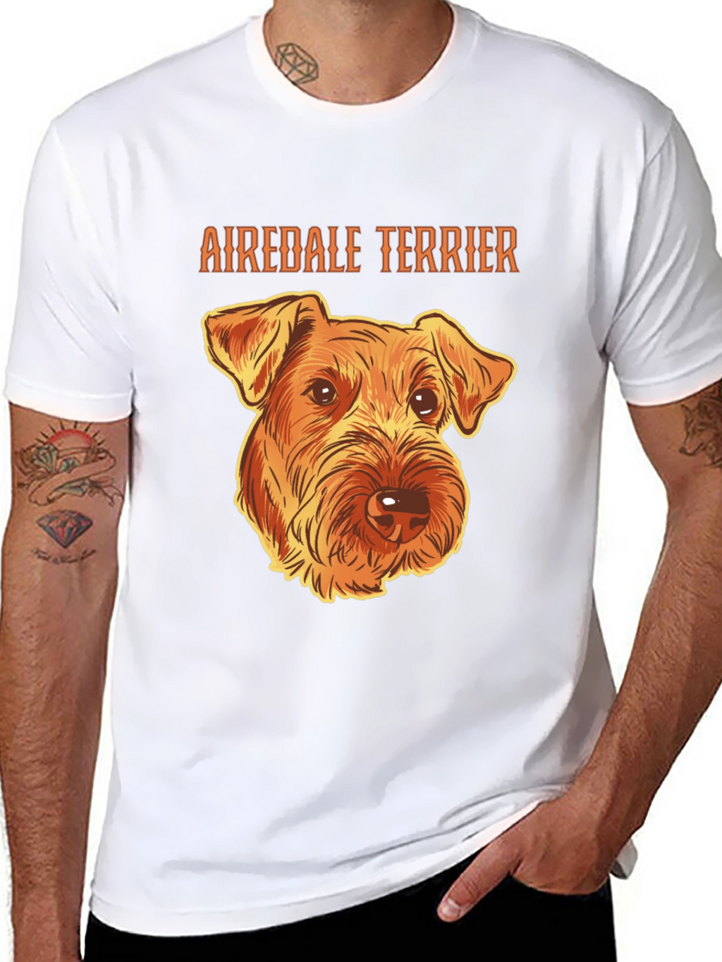 Airedale Terrier Graphic T-Shirt Dog Breed Tee