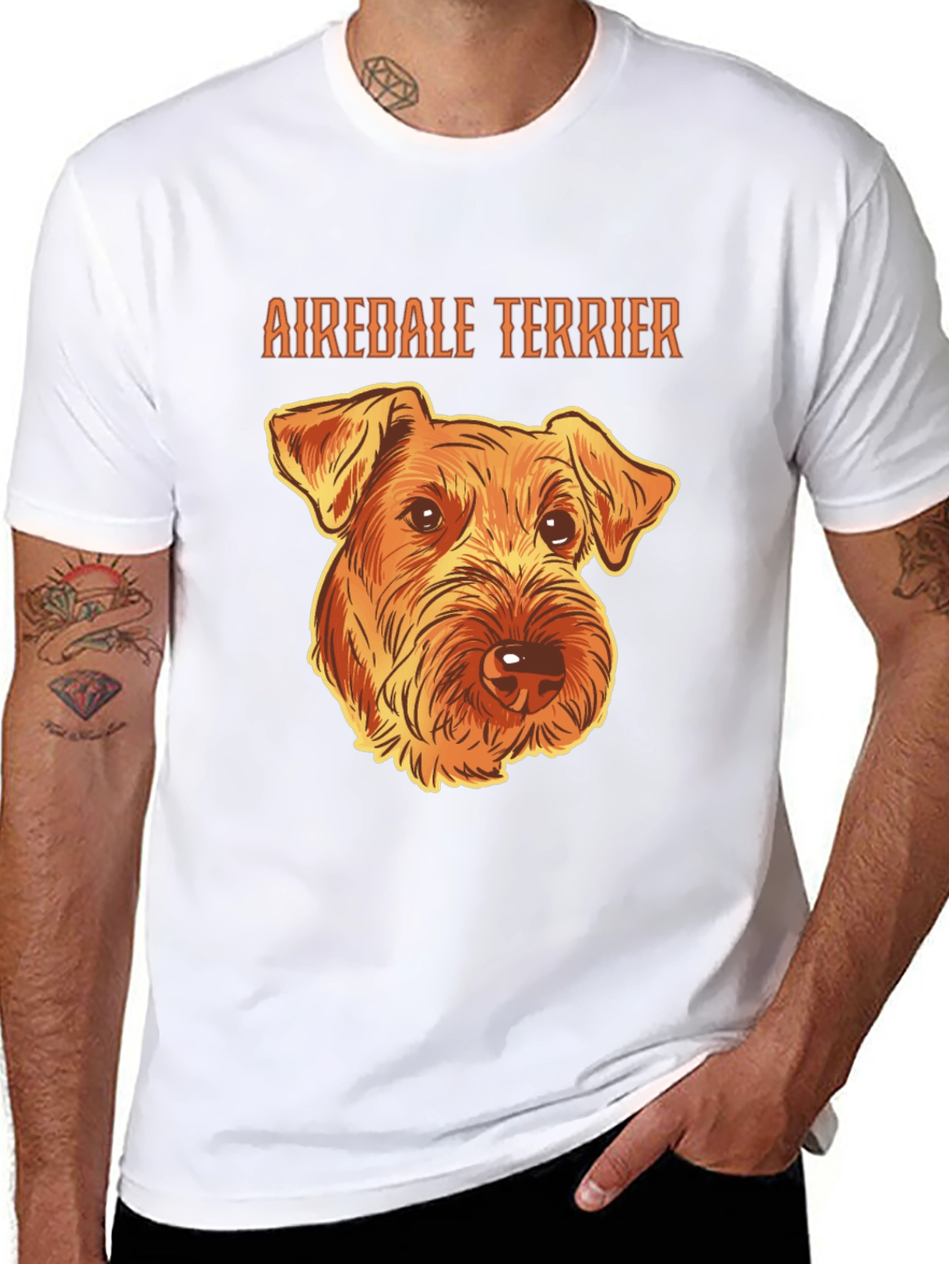 Airedale Terrier Graphic T-Shirt Dog Breed Tee