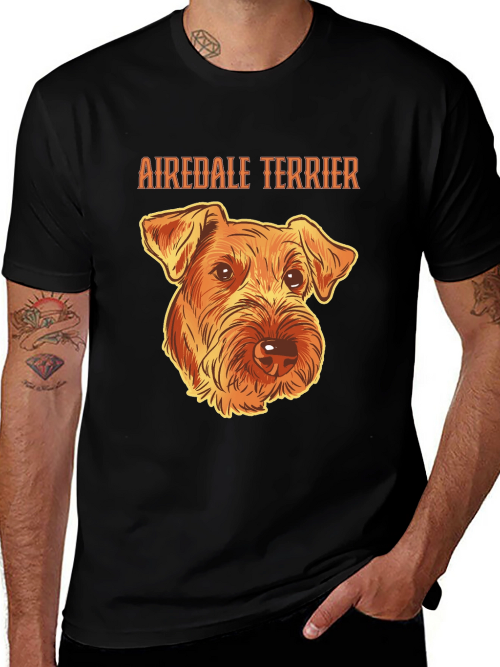 Airedale Terrier Graphic T-Shirt Dog Breed Tee