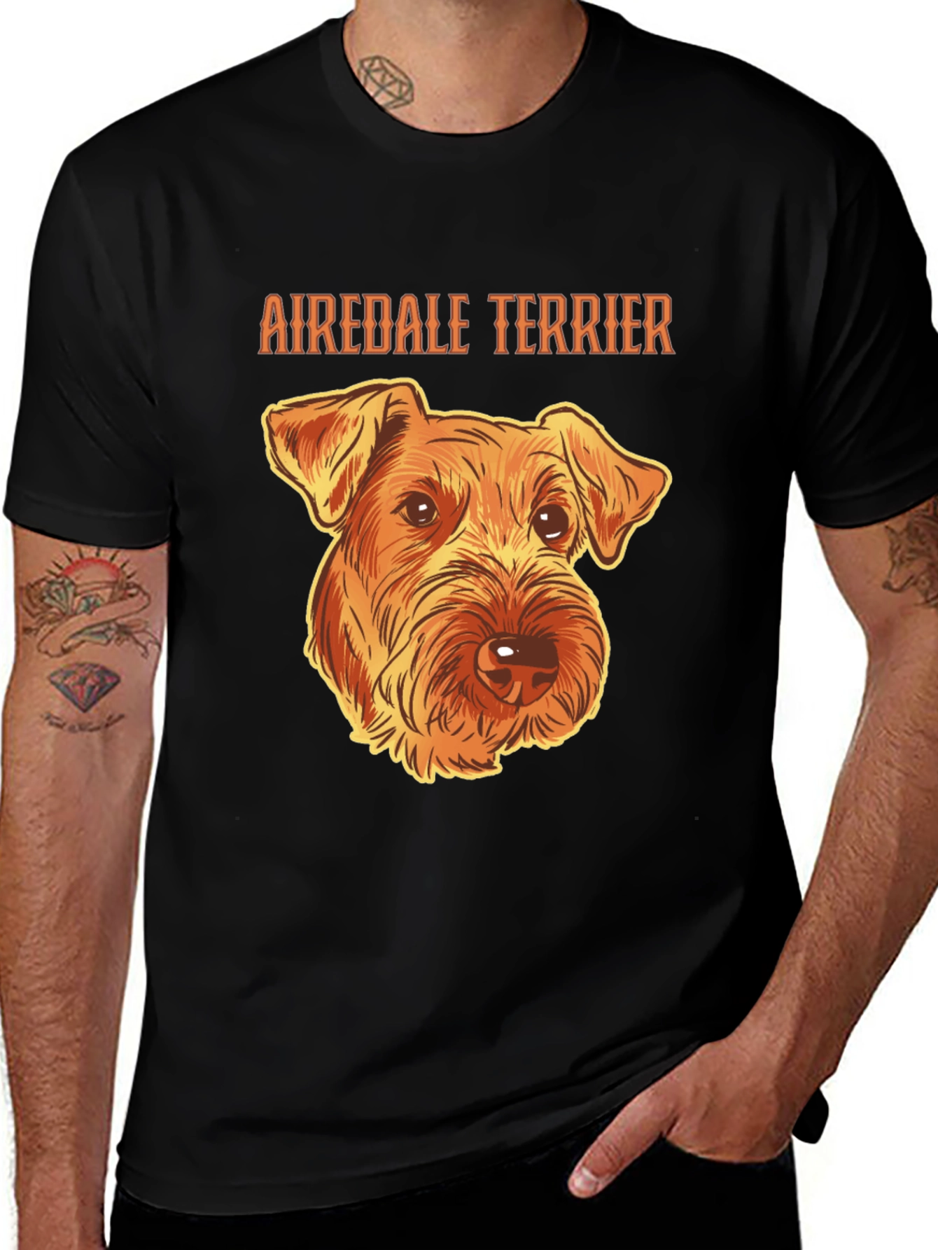 Airedale Terrier Graphic T-Shirt Dog Breed Tee