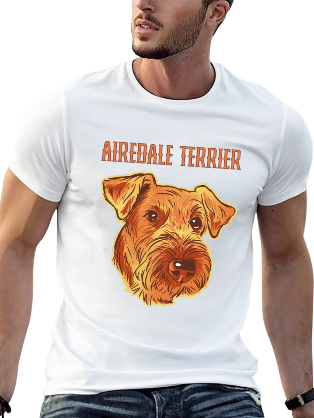 Airedale Terrier Graphic T-Shirt Dog Breed Tee
