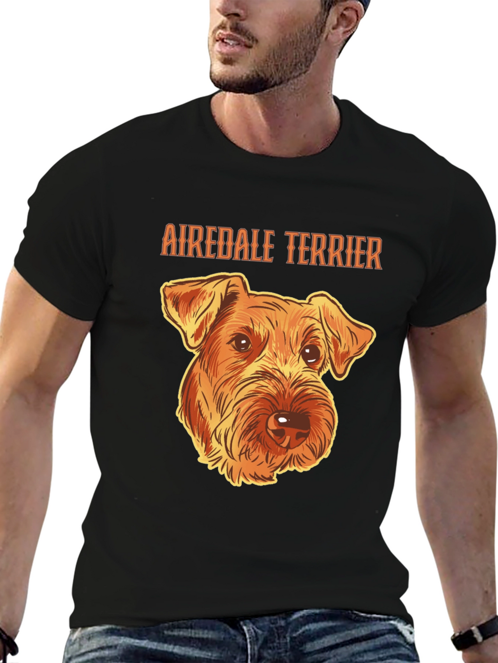 Airedale Terrier Graphic T-Shirt Dog Breed Tee