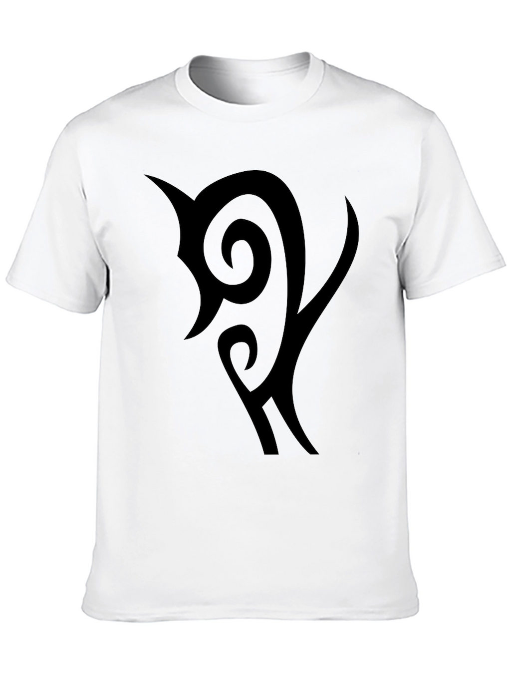 Black Graphic Tee - Tribal Design