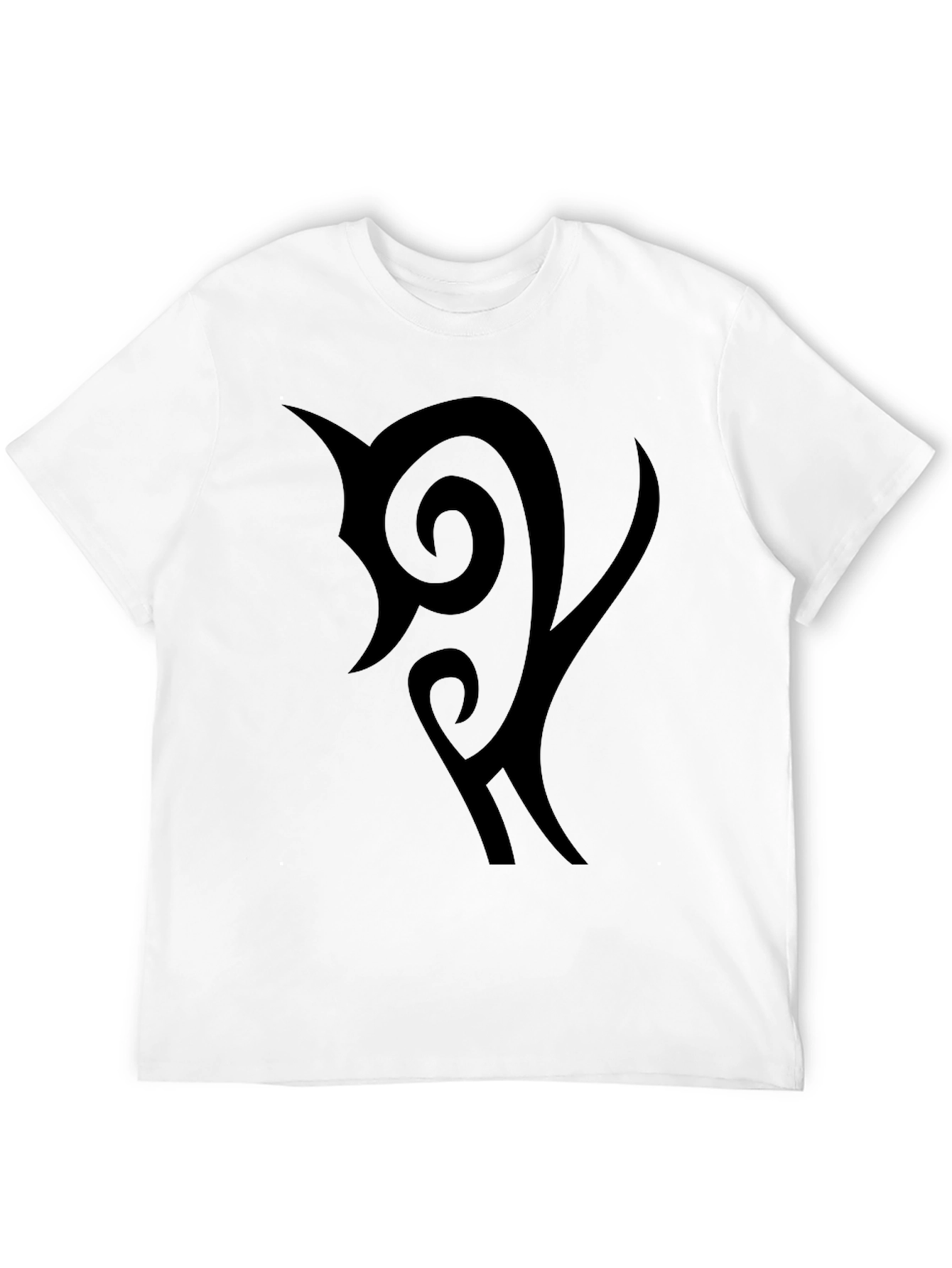 Black Graphic Tee - Tribal Design