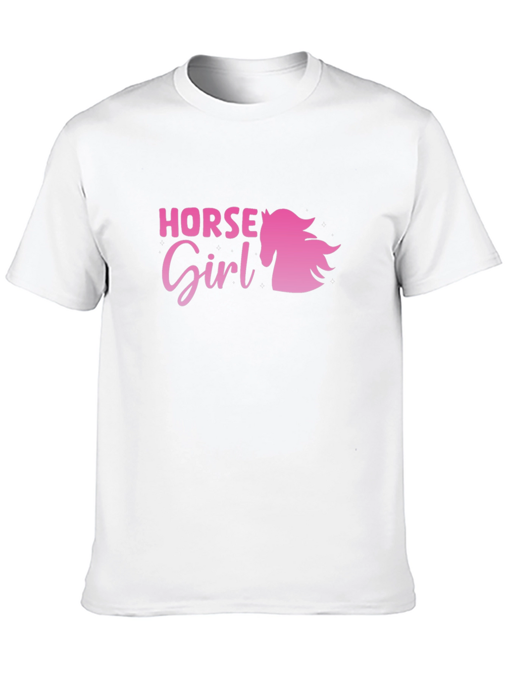 Horse Girl Graphic Tee - Black Cotton Shirt