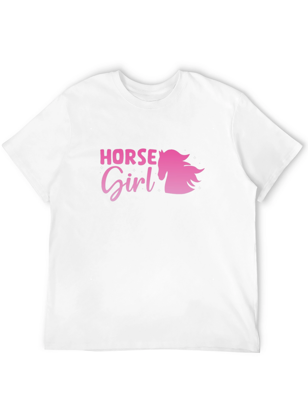 Horse Girl Graphic Tee - Black Cotton Shirt