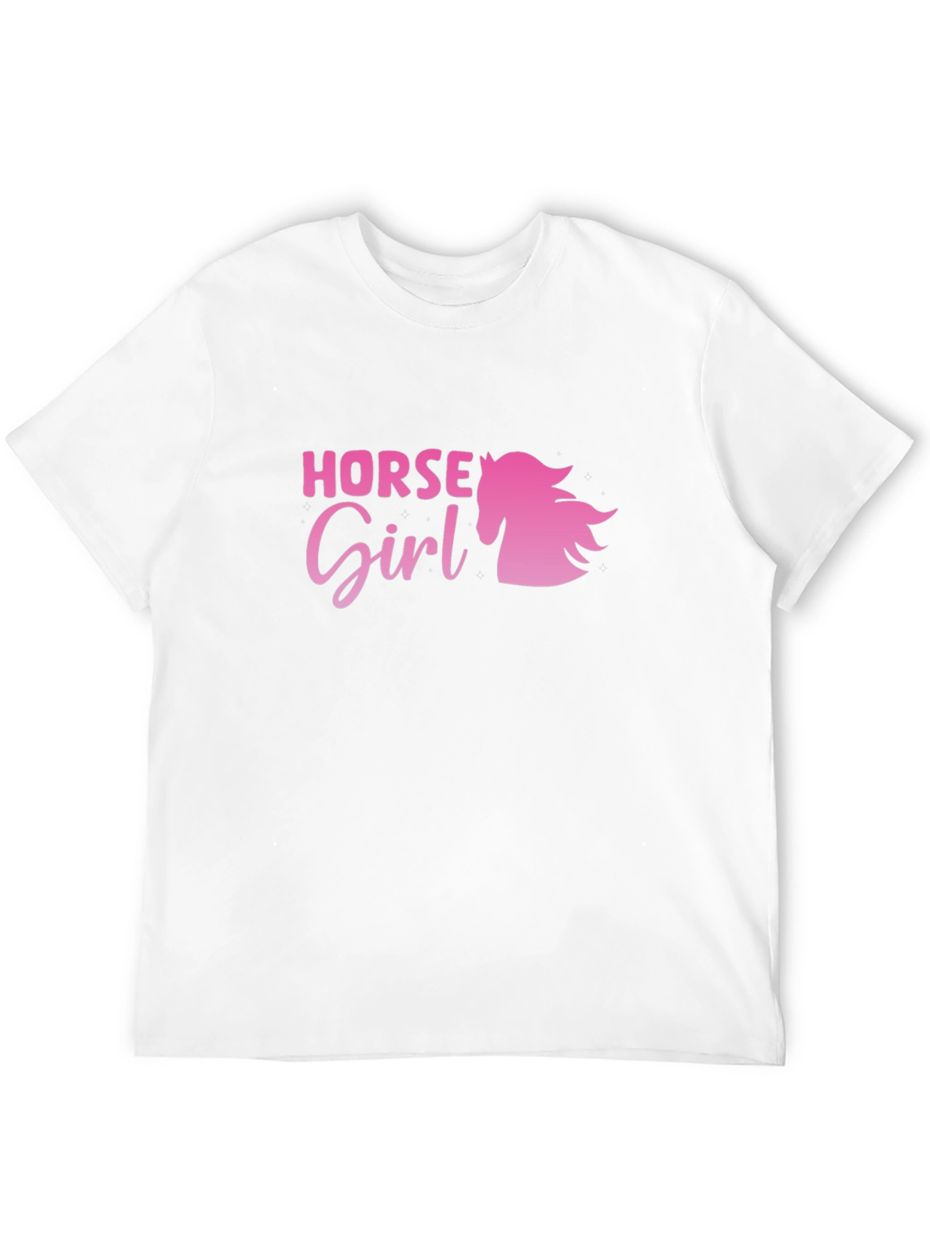 Horse Girl Graphic Tee - Black Cotton Shirt