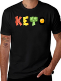 KETO Diet Food T-Shirt - Bacon Cheese Broccoli Egg