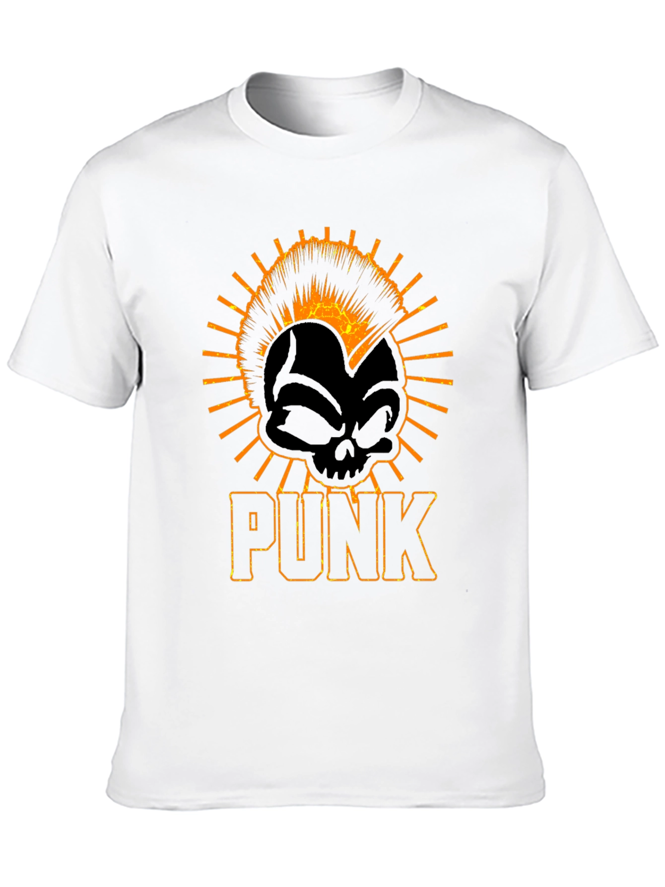 Punk Skull Graphic Tee - Edgy Style