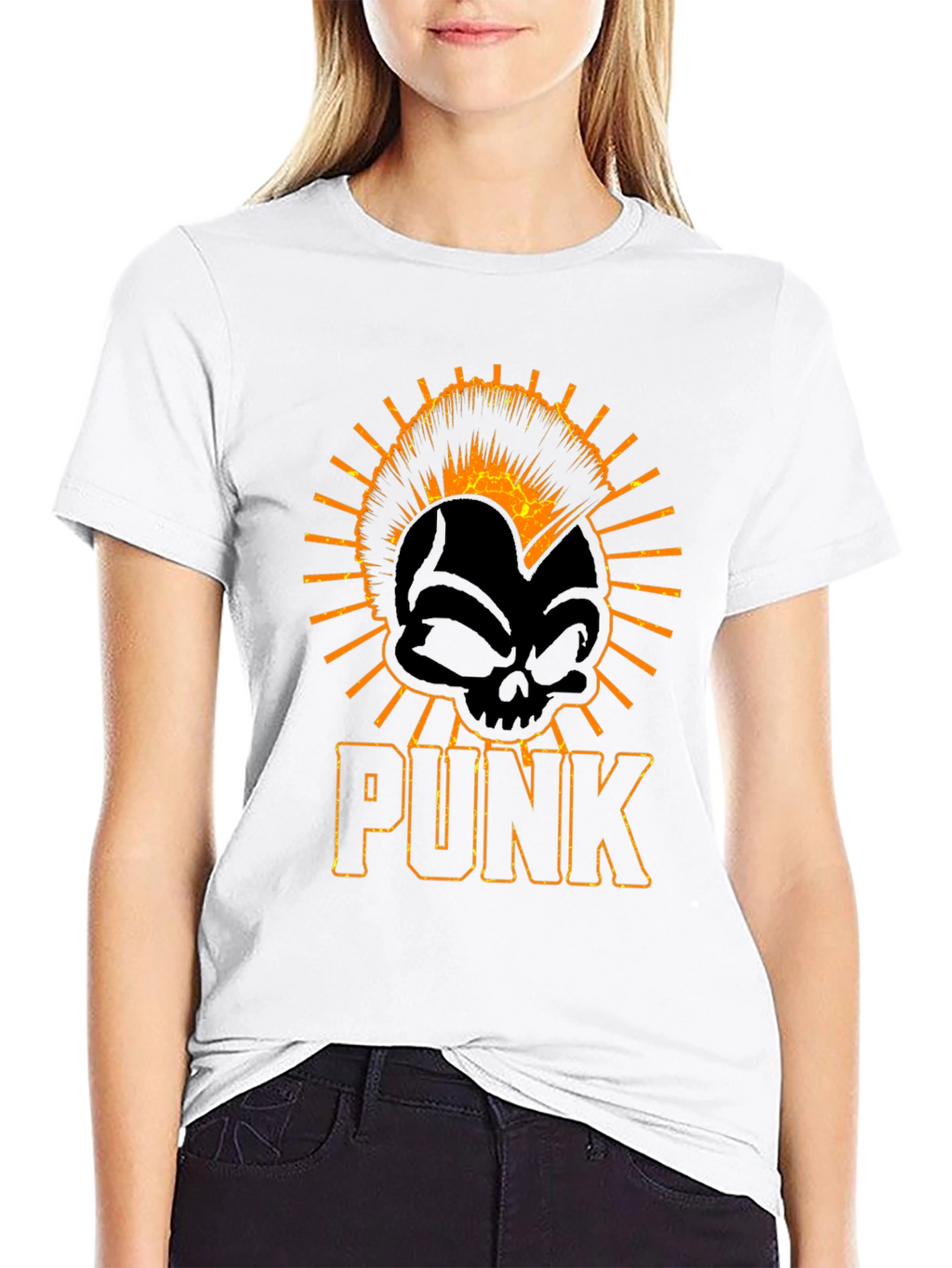 Punk Skull Graphic Tee - Edgy Style