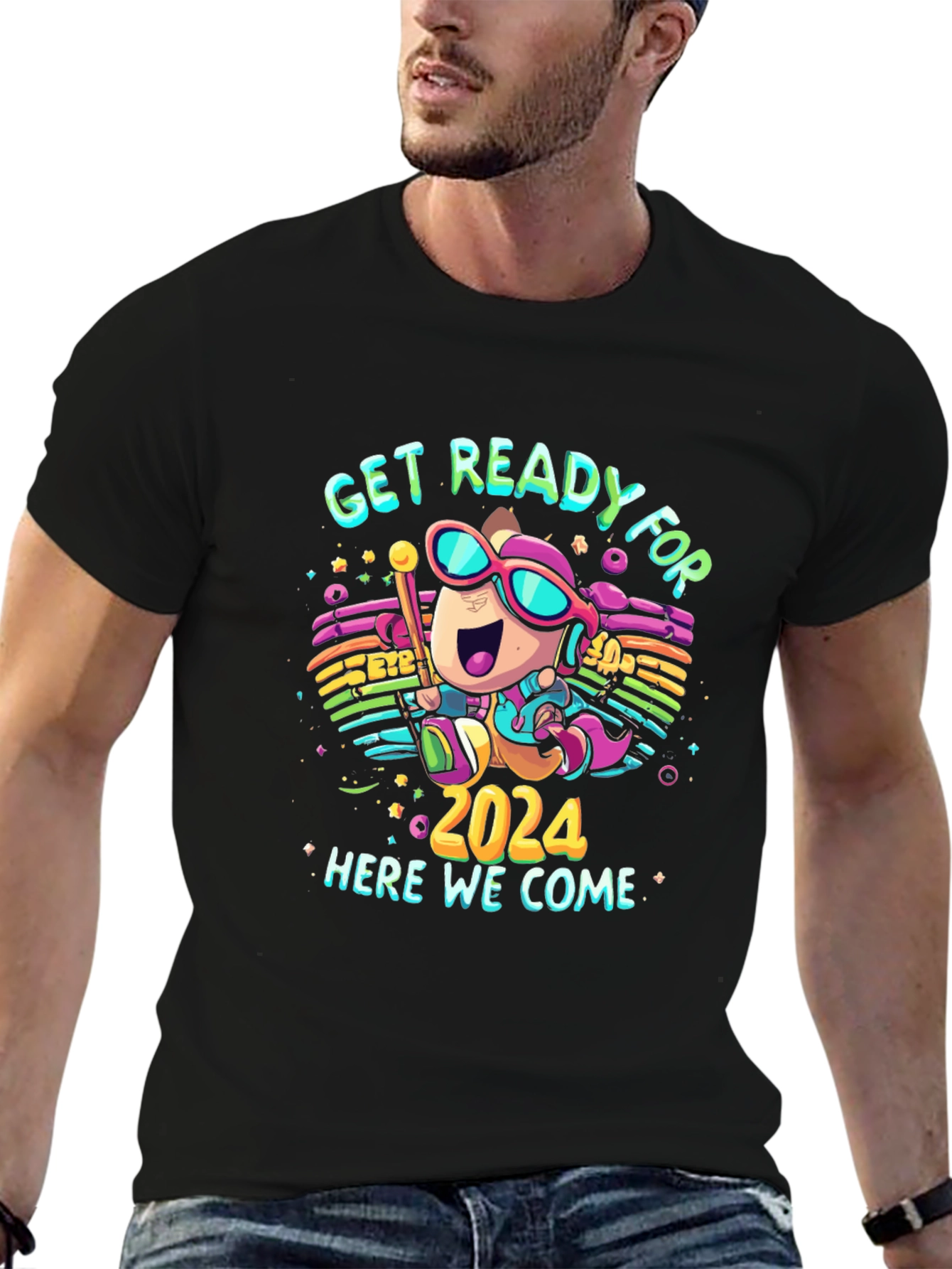 Get Ready for 2024 Cartoon T-Shirt