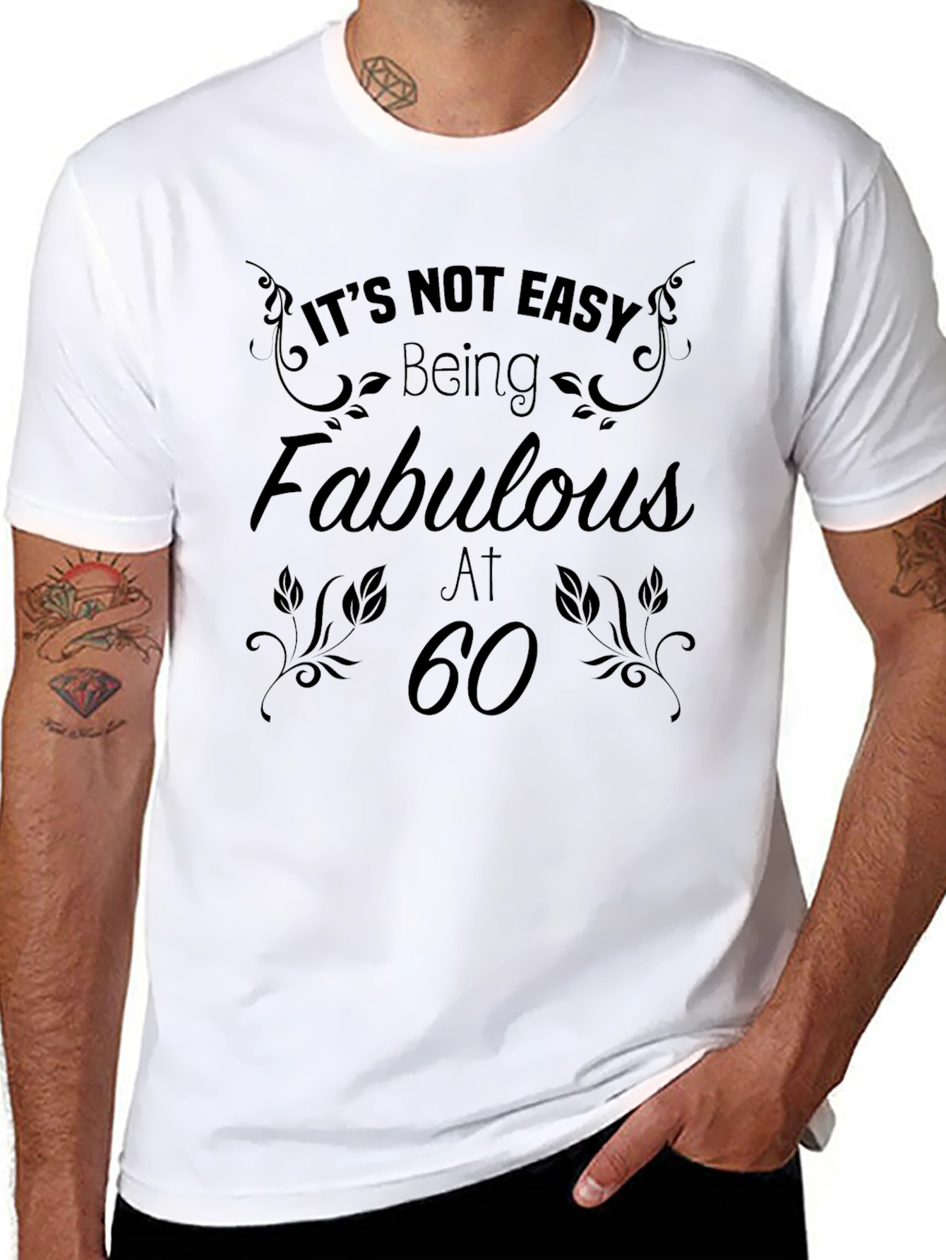 Fabulous at 60 Black Graphic Tee
