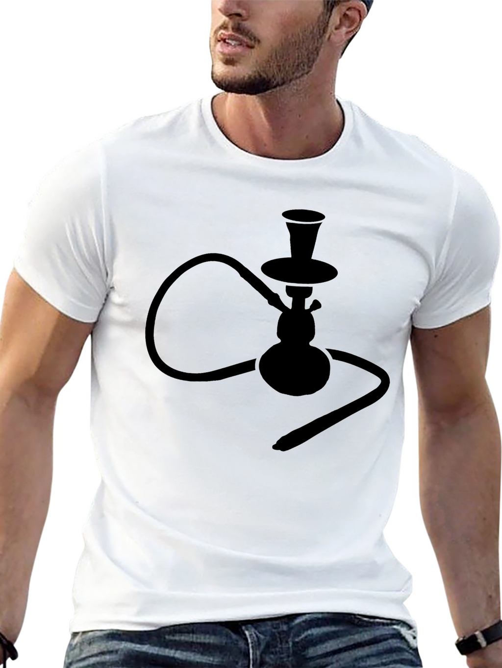 Hookah Silhouette T-Shirt - Cool & Unique Design
