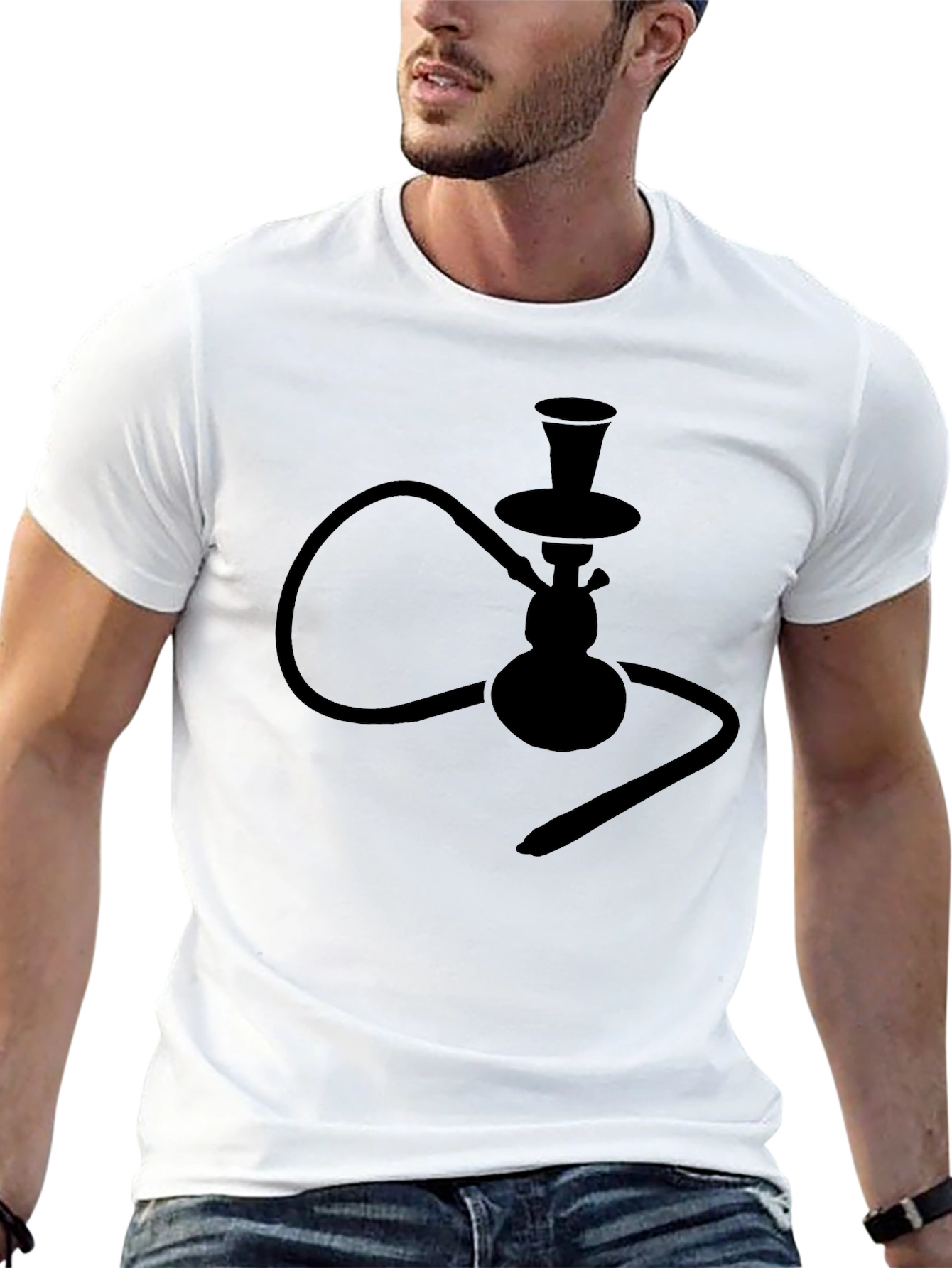 Hookah Silhouette T-Shirt - Cool & Unique Design