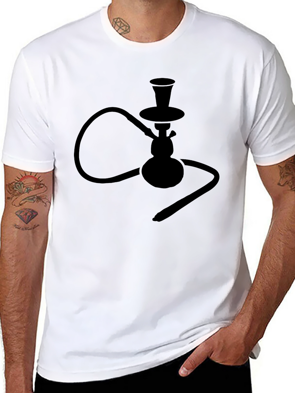 Hookah Silhouette T-Shirt - Cool & Unique Design