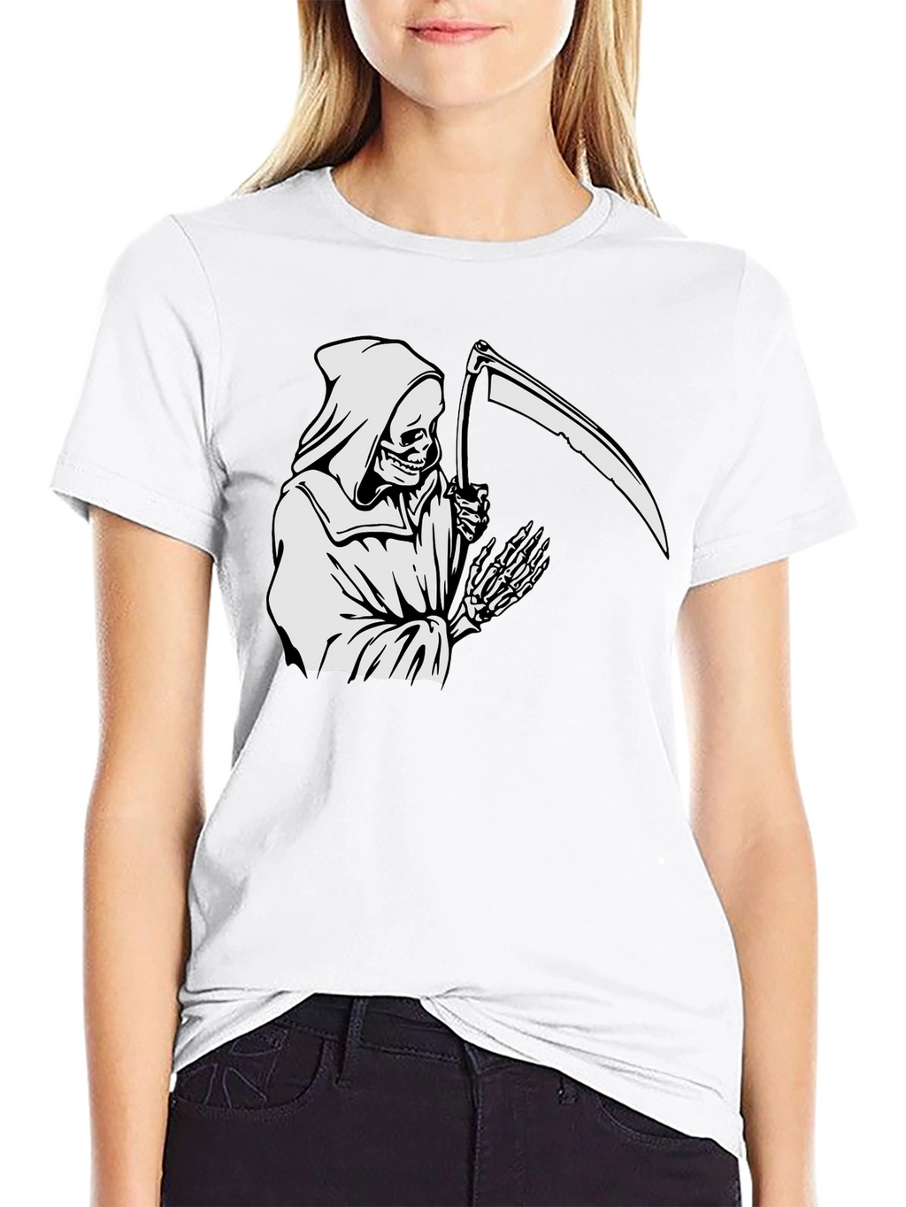 Grim Reaper Graphic Tee - Black