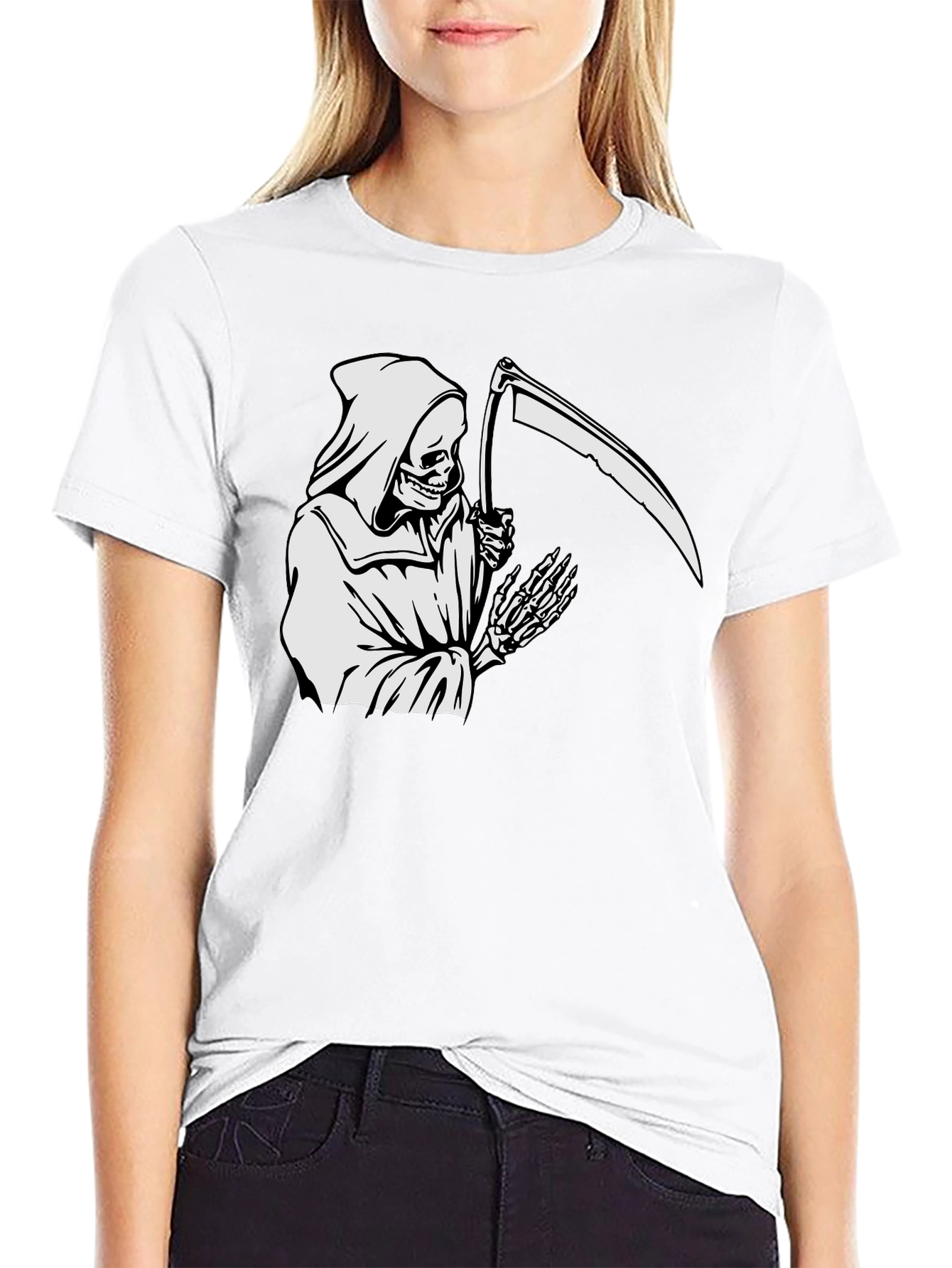 Grim Reaper Graphic Tee - Black