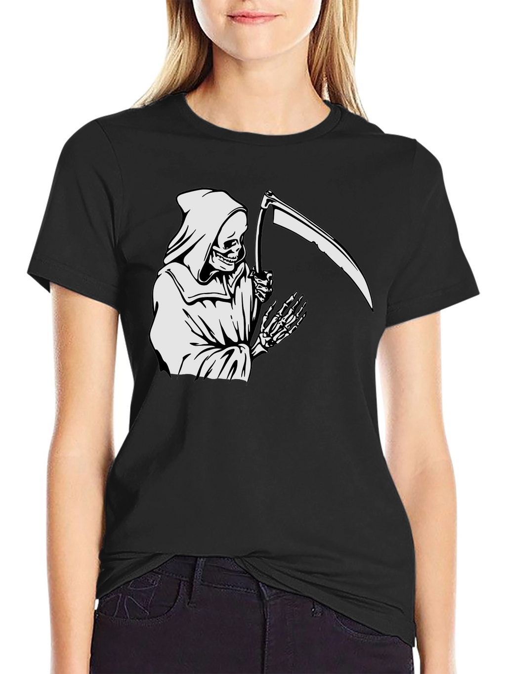 Grim Reaper Graphic Tee - Black
