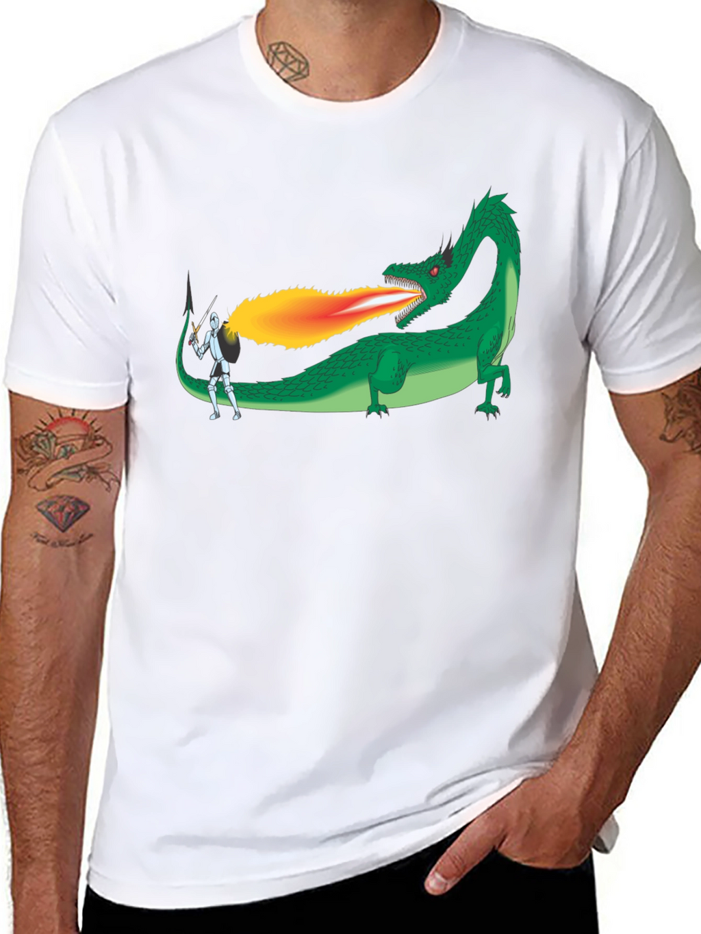 Dragon Slayer Graphic Tee - Black
