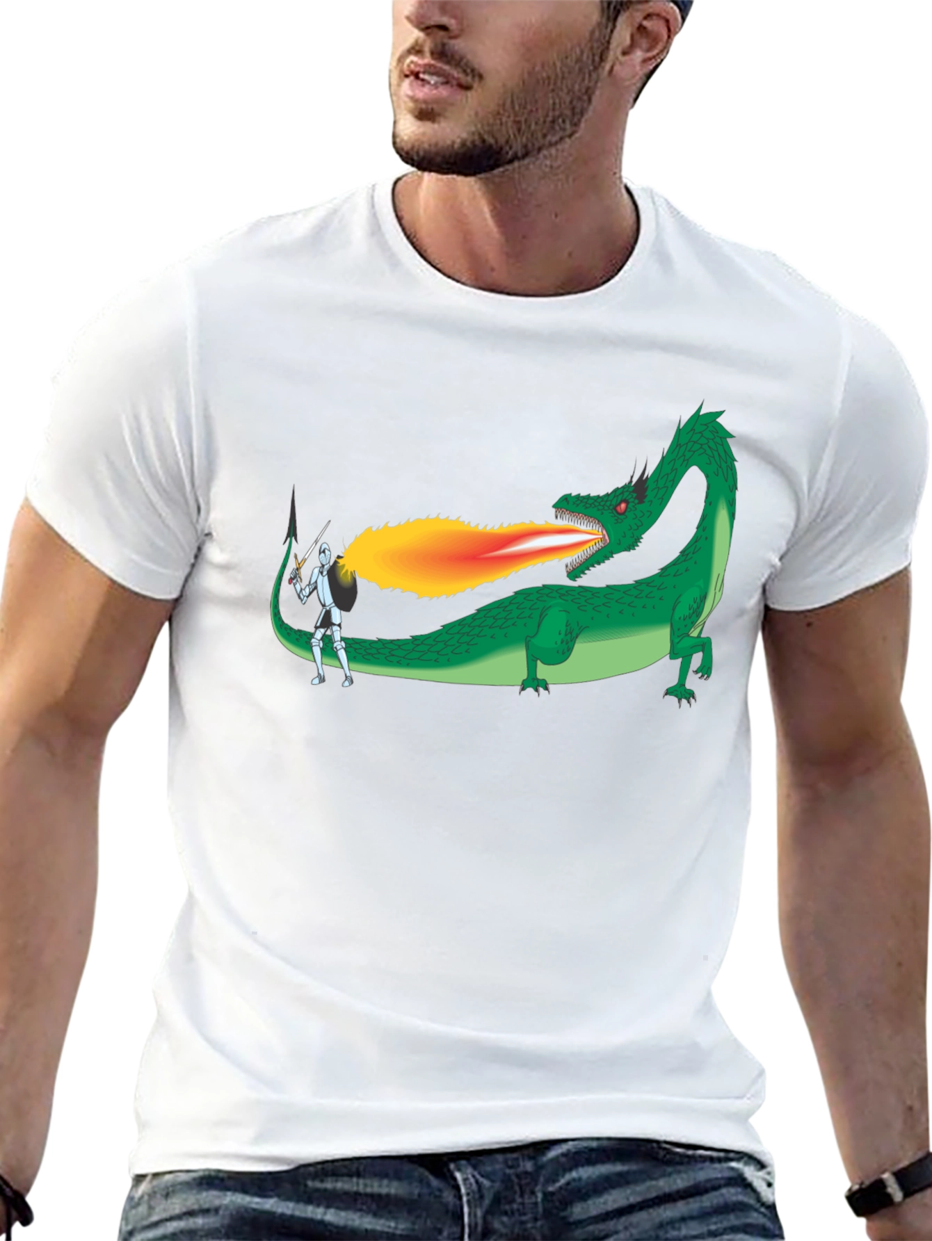 Dragon Slayer Graphic Tee - Black
