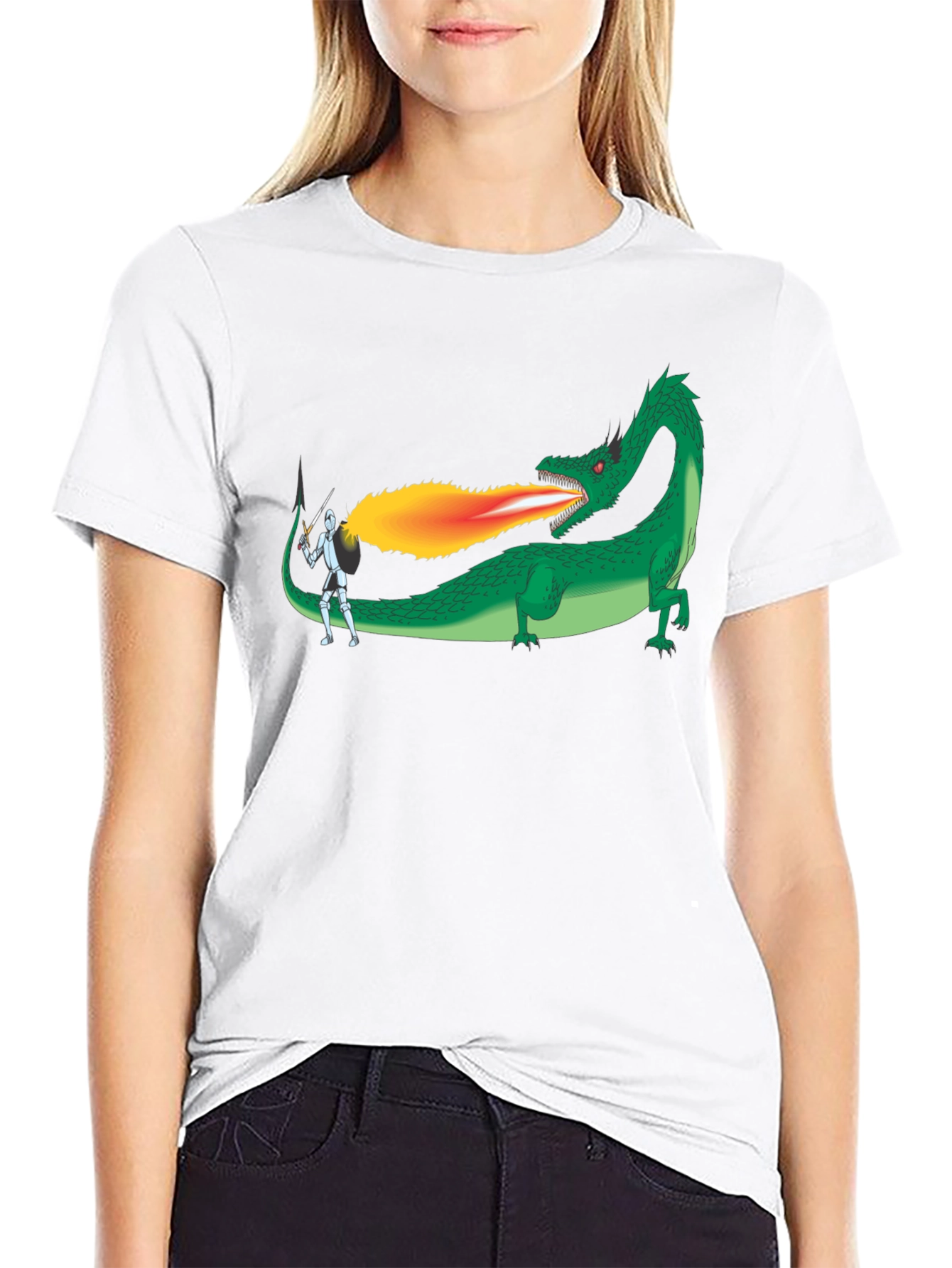 Dragon Slayer Graphic Tee - Black