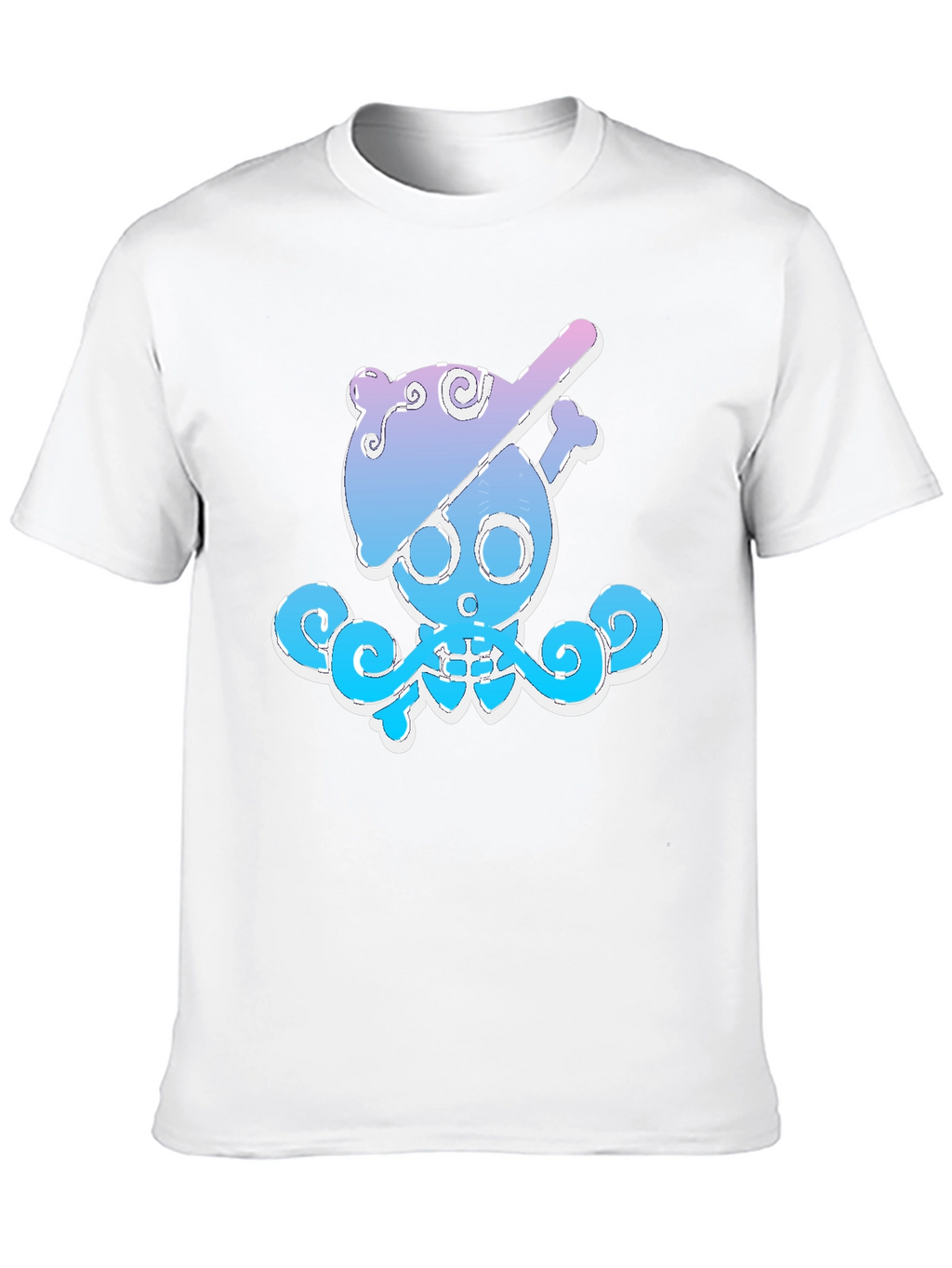 Cool Octopus Skull Graphic Tee - Black