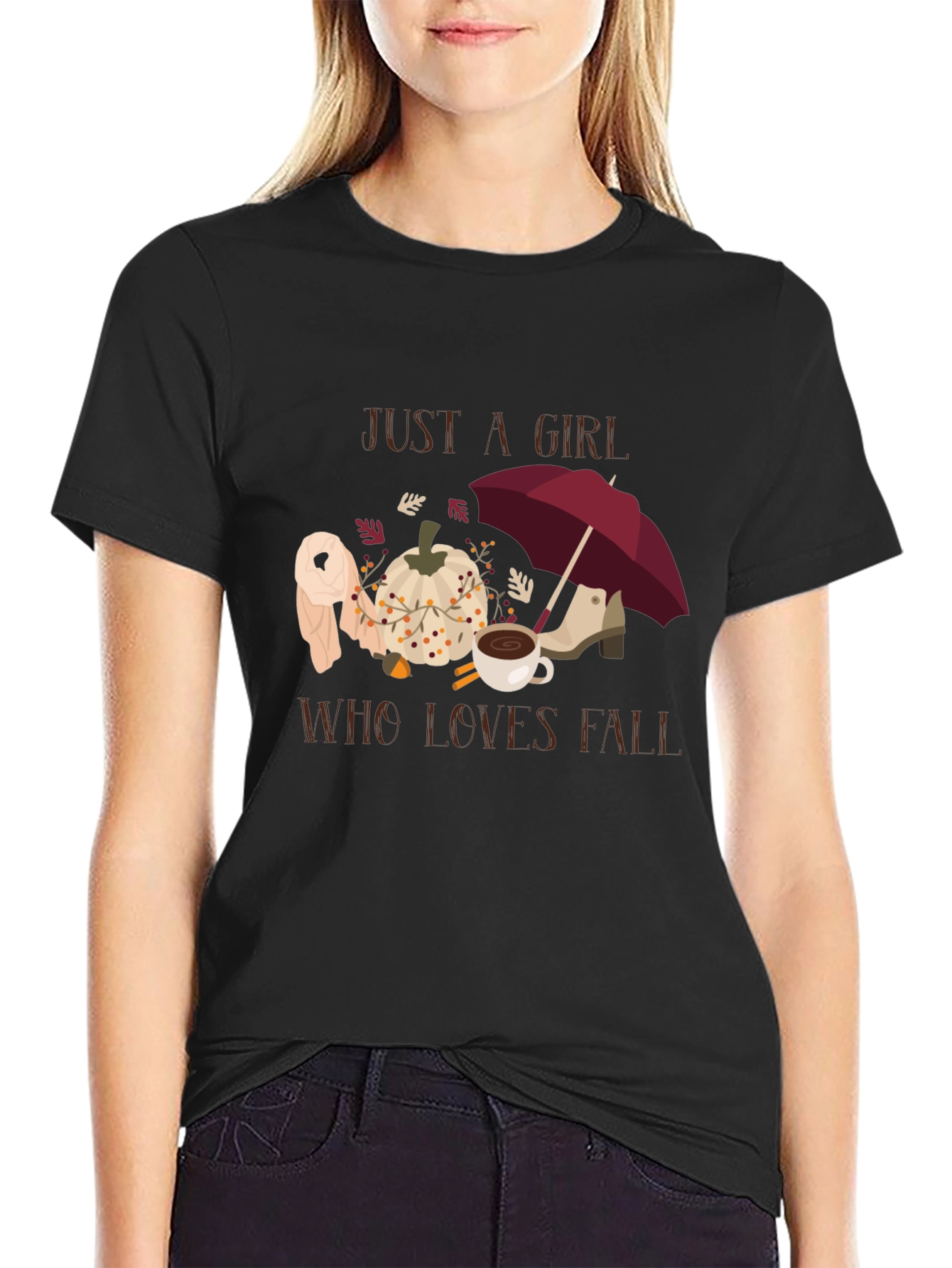 Just a Girl Who Loves Fall T-Shirt