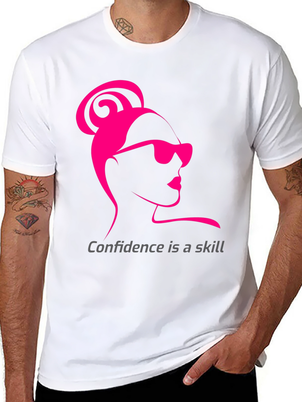 Confidence Skill T-Shirt - Black Stylish Tee