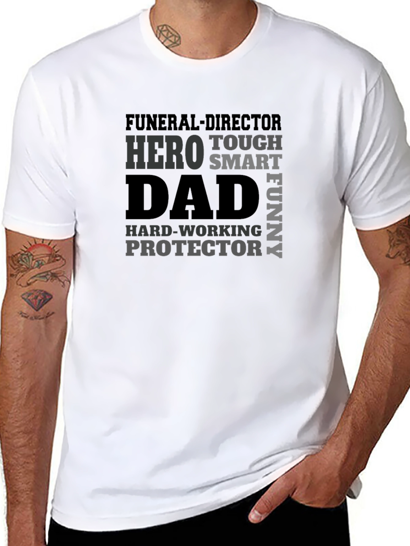 Funeral Director Dad T-Shirt - Hero Protector Fathers Day Gift