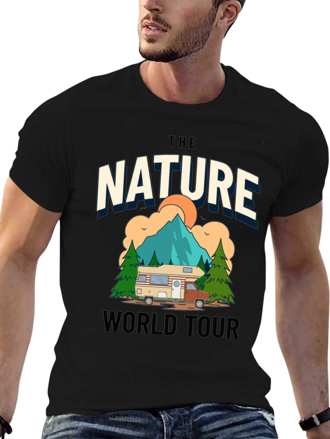 Nature World Tour Graphic Tee - Adventure Awaits!