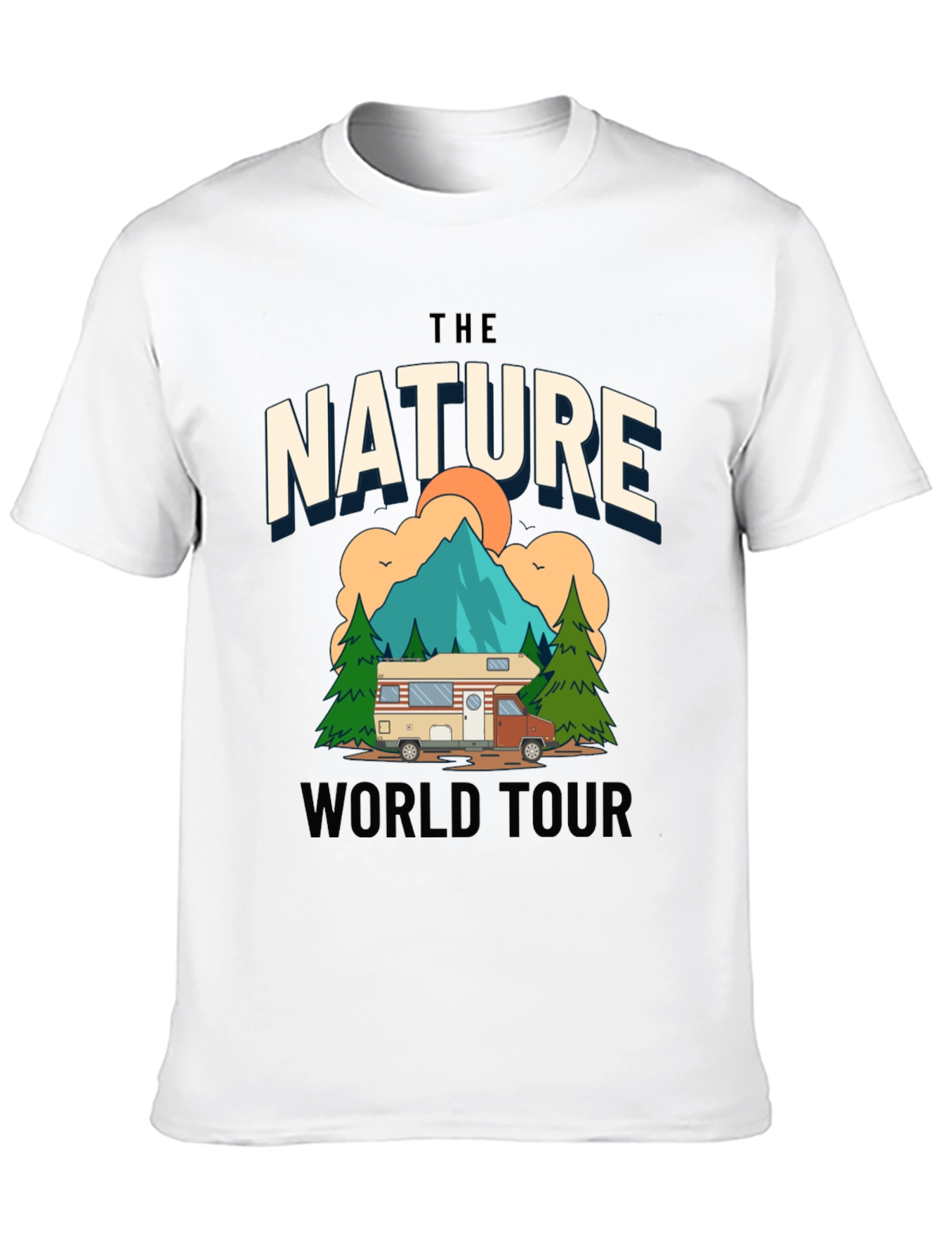 Nature World Tour Graphic Tee - Adventure Awaits!